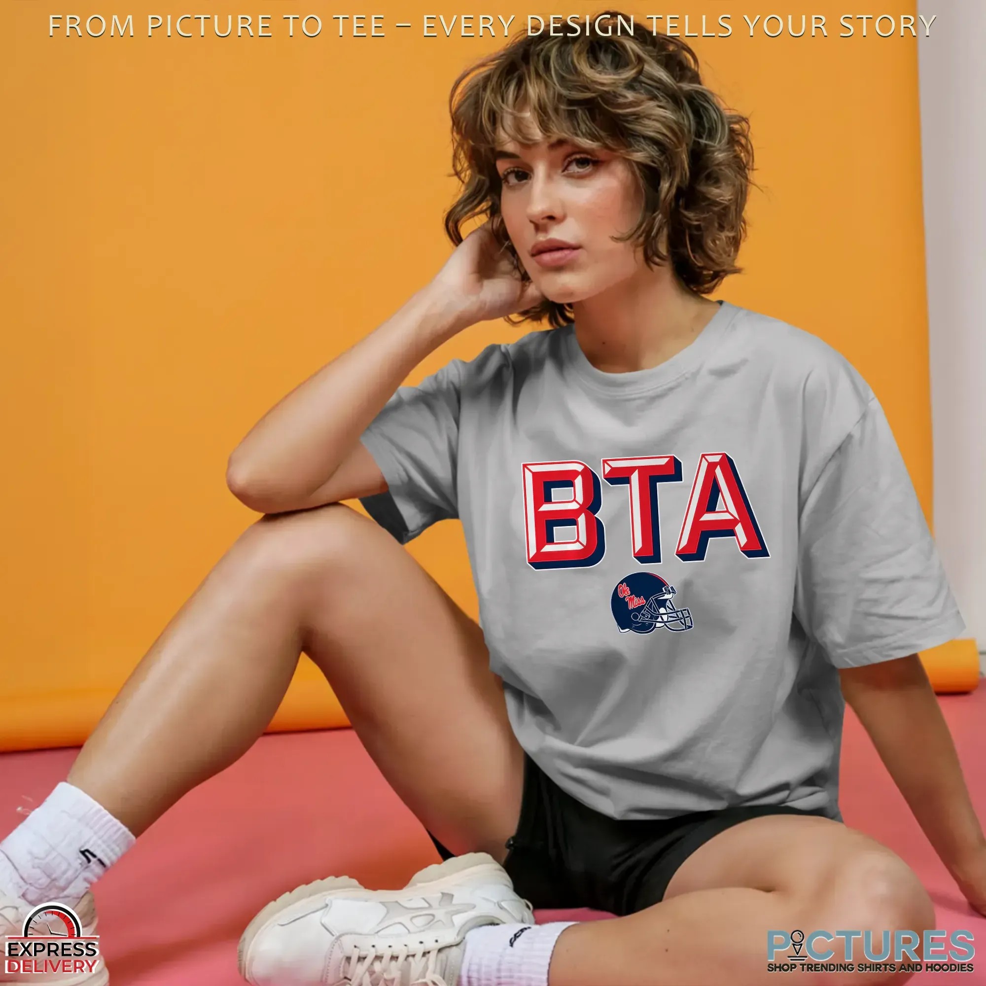 Ole Miss Rebels BTA Helmet T Shirt