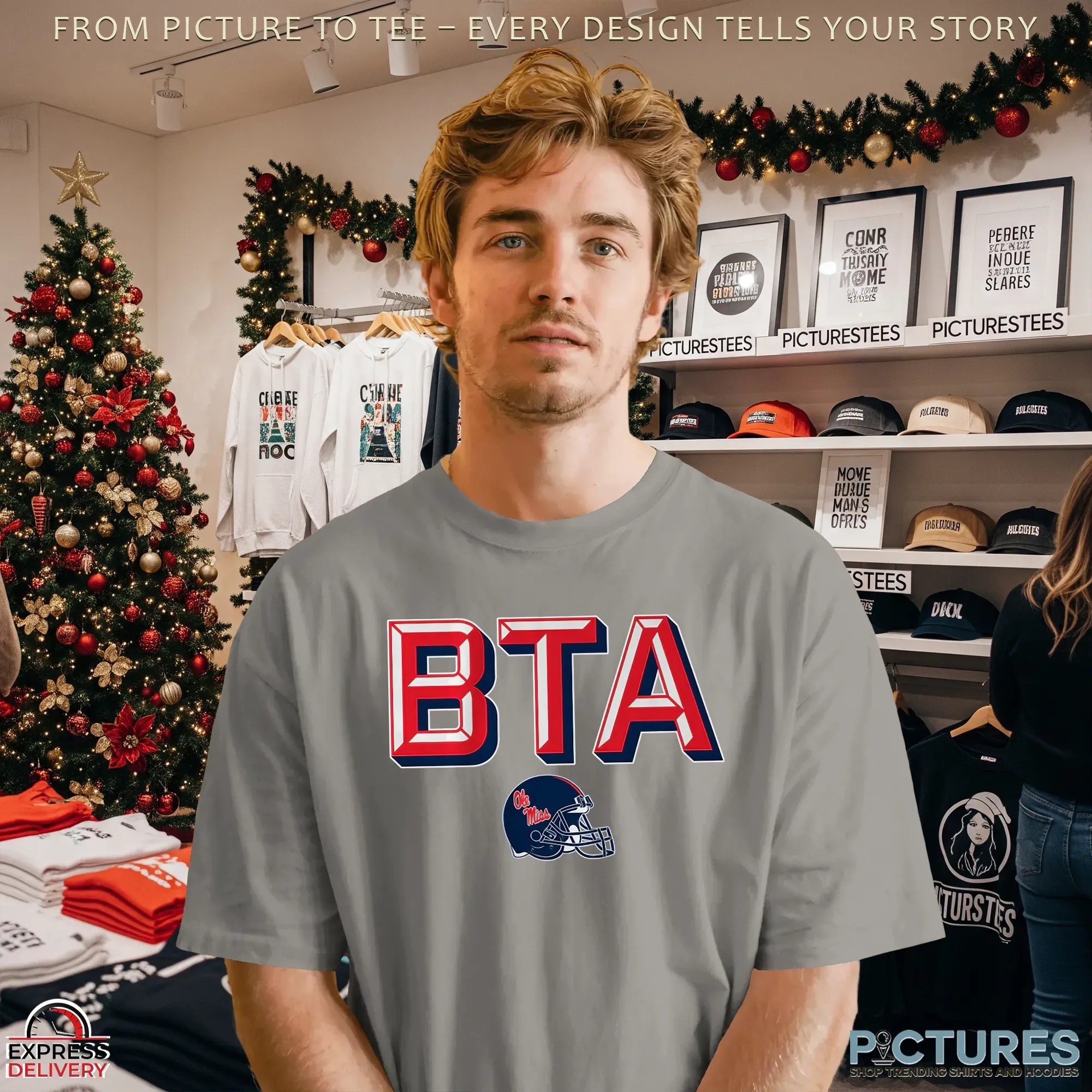 Ole Miss Rebels BTA Helmet T Shirt Ole Miss Rebels BTA Helmet T Shirt