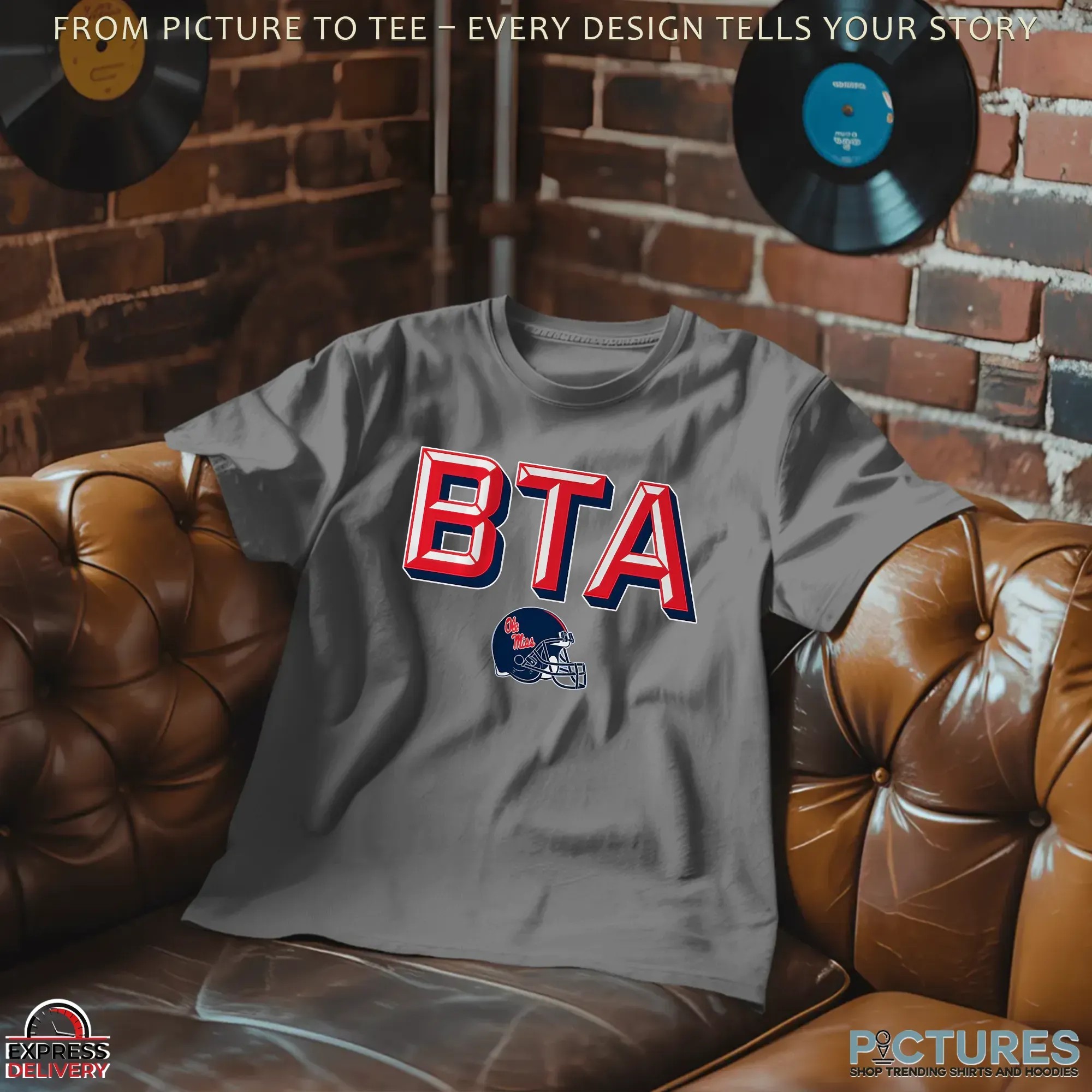 Ole Miss Rebels BTA Helmet T Shirt Ole Miss Rebels BTA Helmet T Shirt