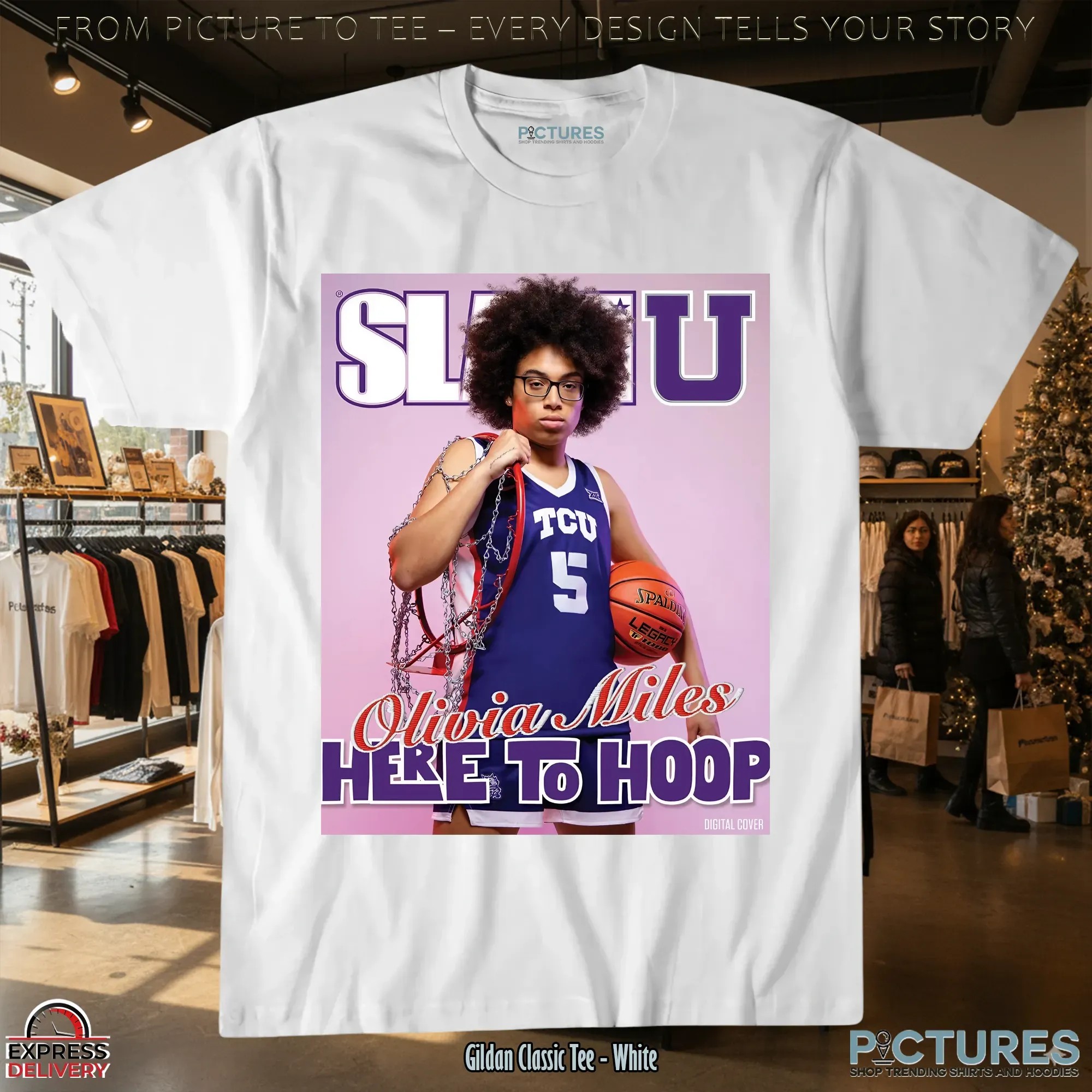 Olivia Miles Here To Hoop Slam Cover T Shirt