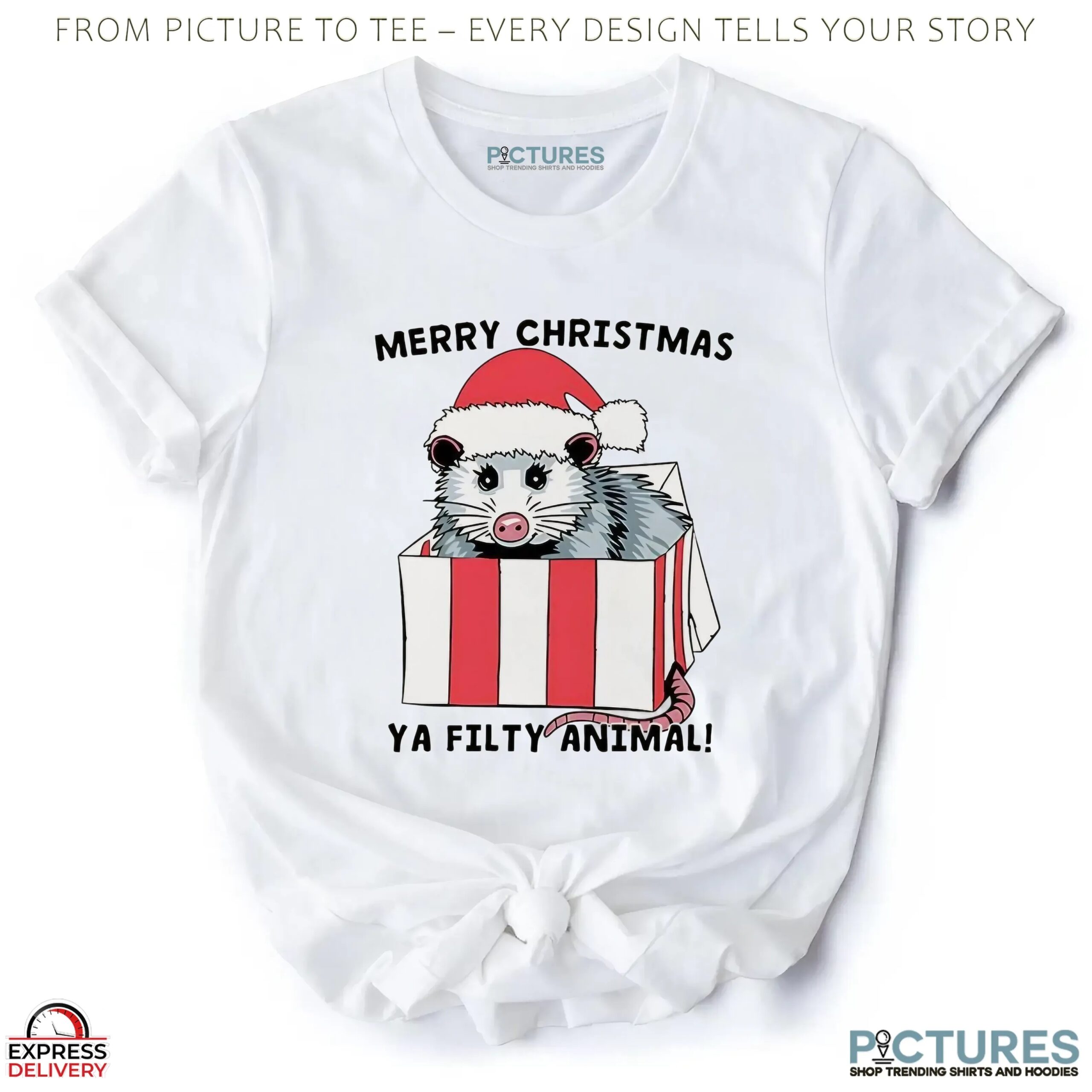 Opossum Merry Christmas Ya Filthy Animal T Shirt Opossum Merry Christmas Ya Filthy Animal T Shirt