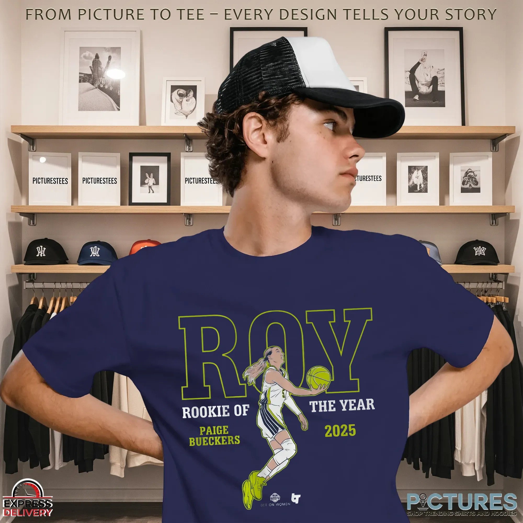 Paige Bueckers The WNBA Top Pick Awarded Rookie Of The Year 2025 T Shirt