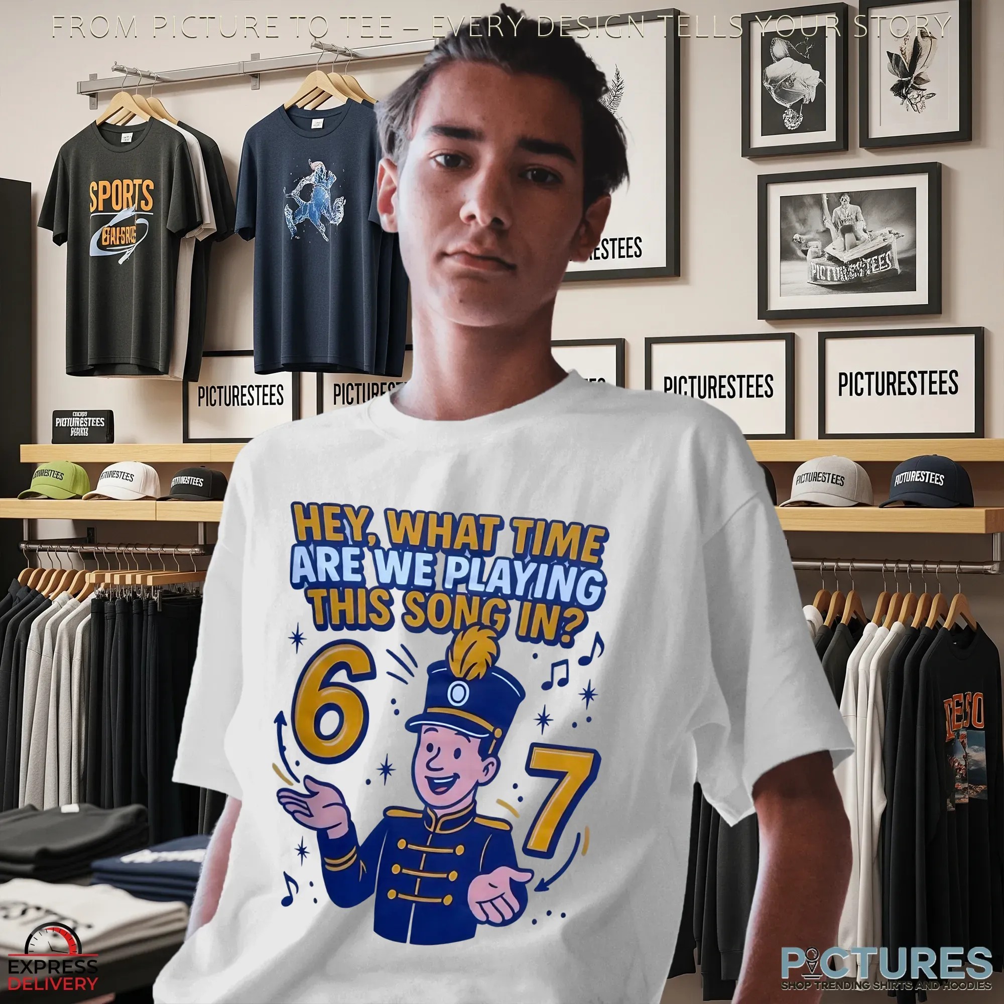 Pepwear Marching 6-7 Hey What Time Are We Playing This Song In T Shirt