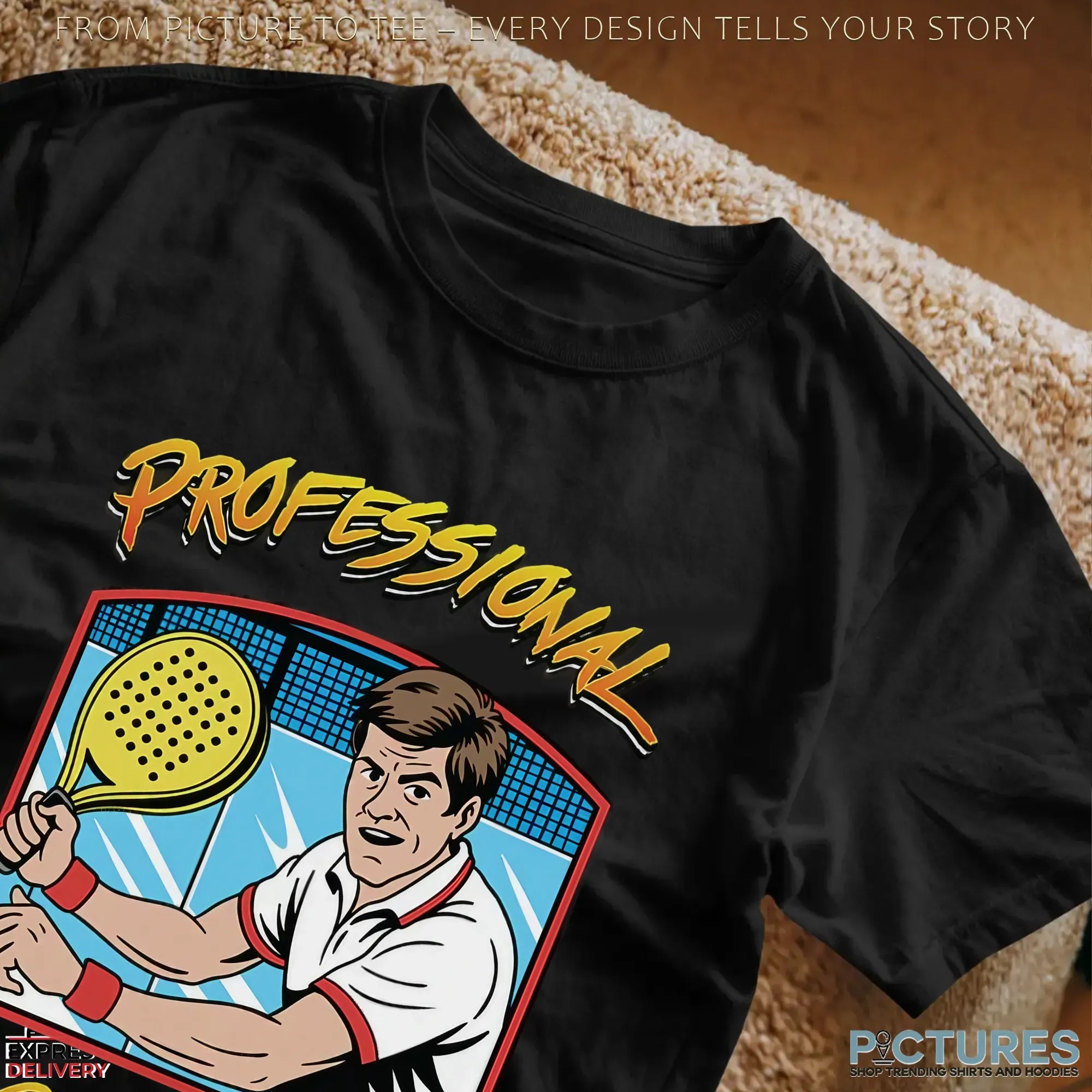 Professional Cage Fighter Padel Graphic T Shirt Professional Cage Fighter Padel Graphic T Shirt