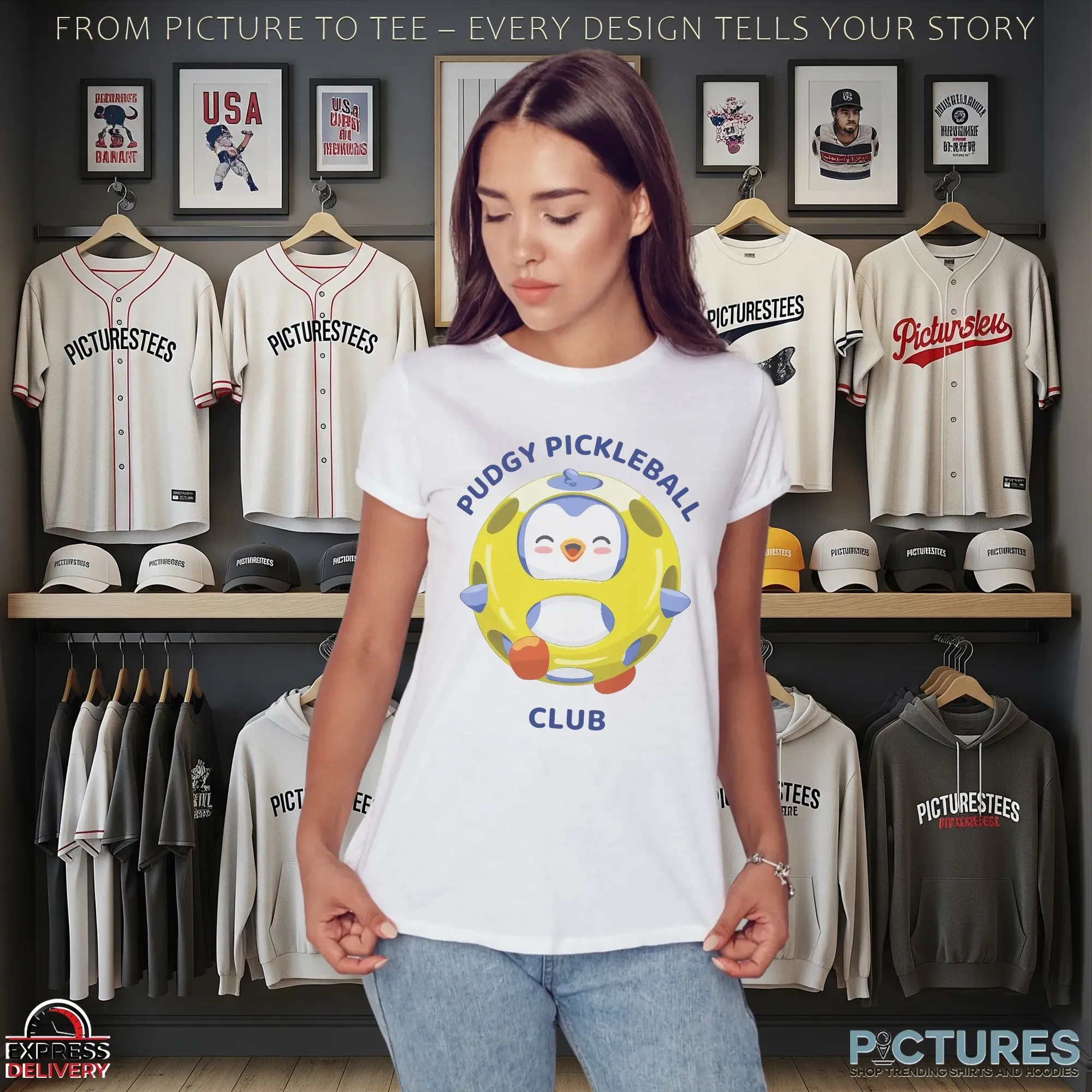 Pudgy Pickleball Club T Shirt