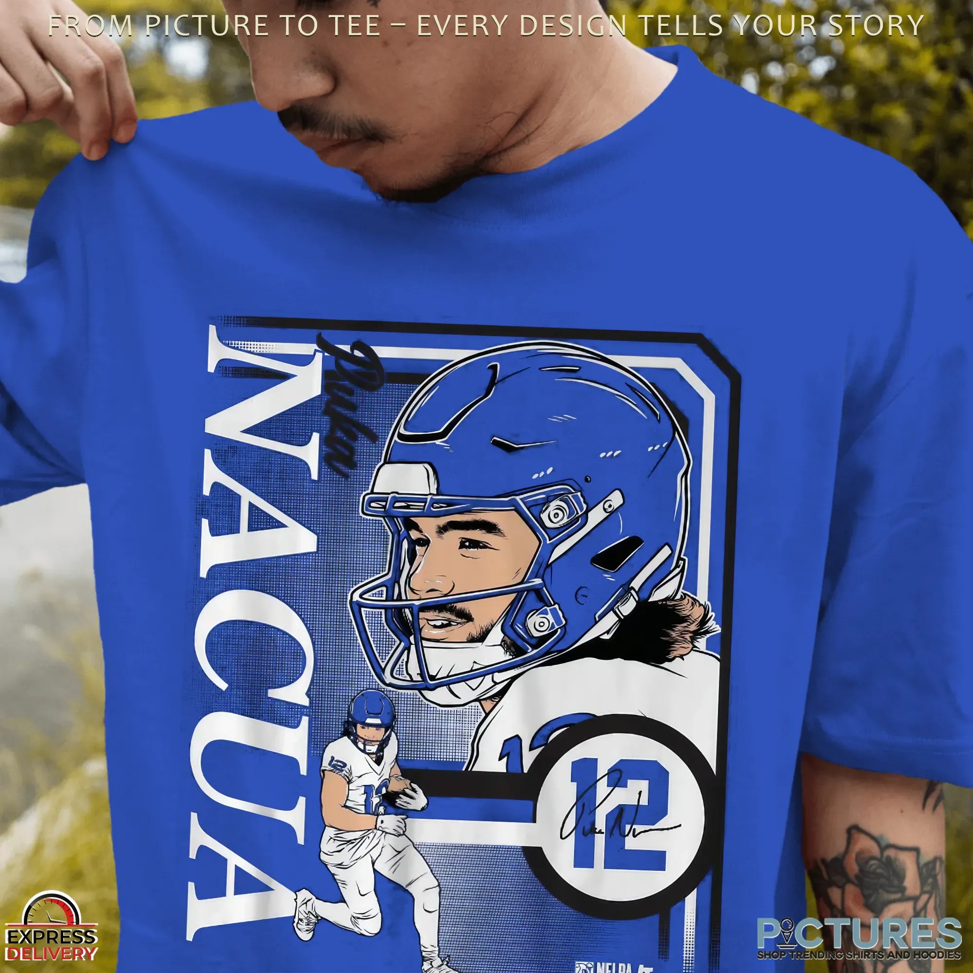 Puka Nacua Los Angeles Rams Collage Frame T Shirt