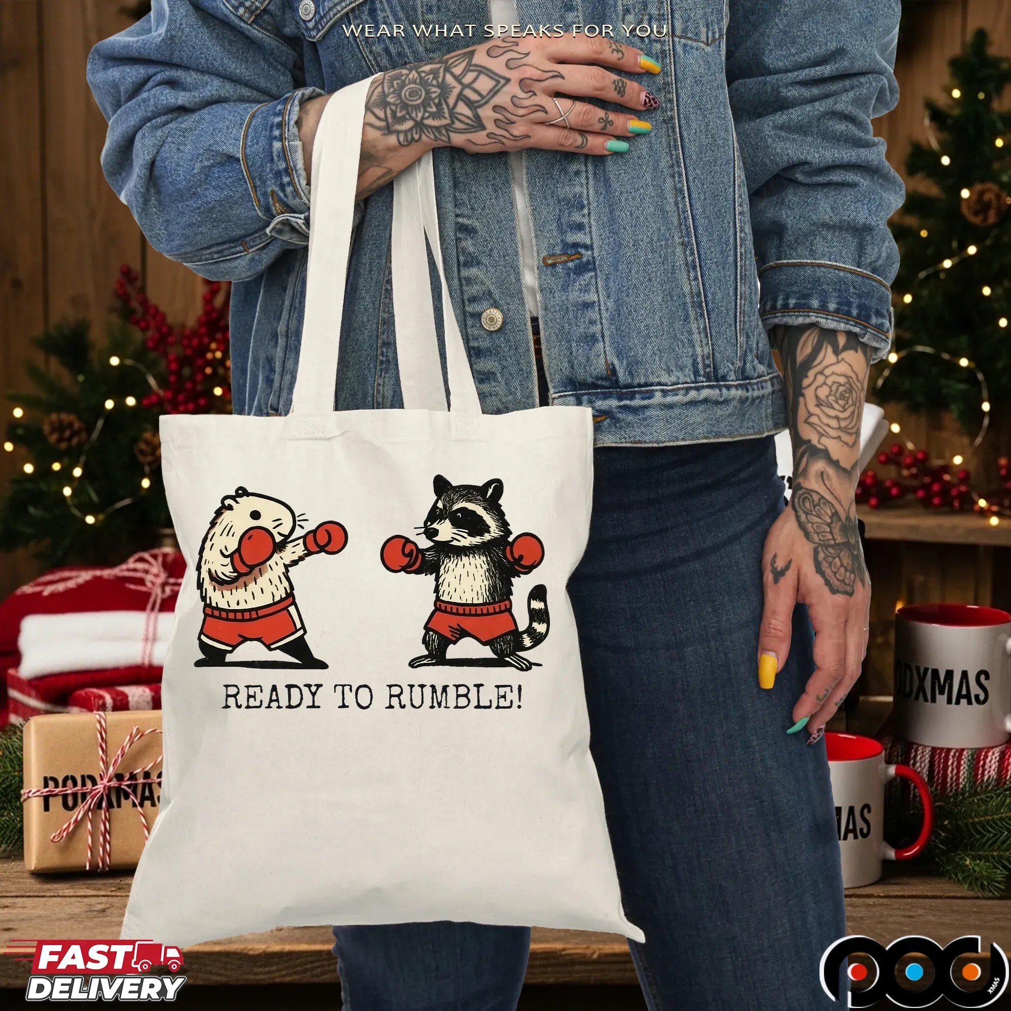 Raccoon Ready To Rumble T Shirt • Picturestees Clothing LLC