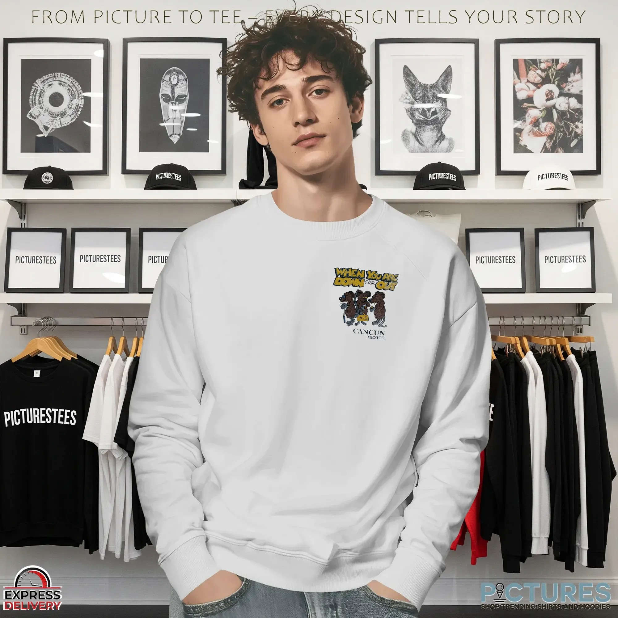 Rat When Your Down And Out Everybody Wants A Piece Of Your Ass Cartoon Customized T Shirt