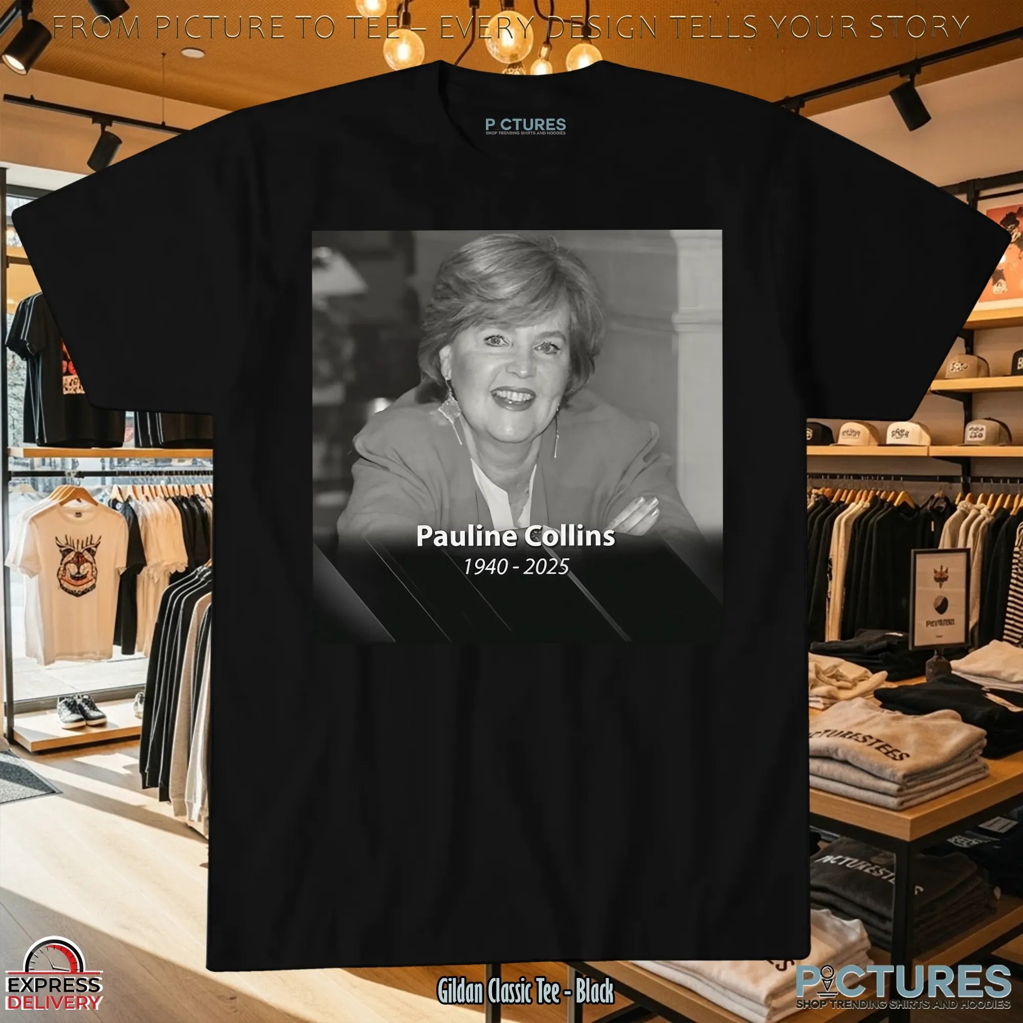 Rip Pauline Collins Died At 85 1940-2025 Memorial T Shirt