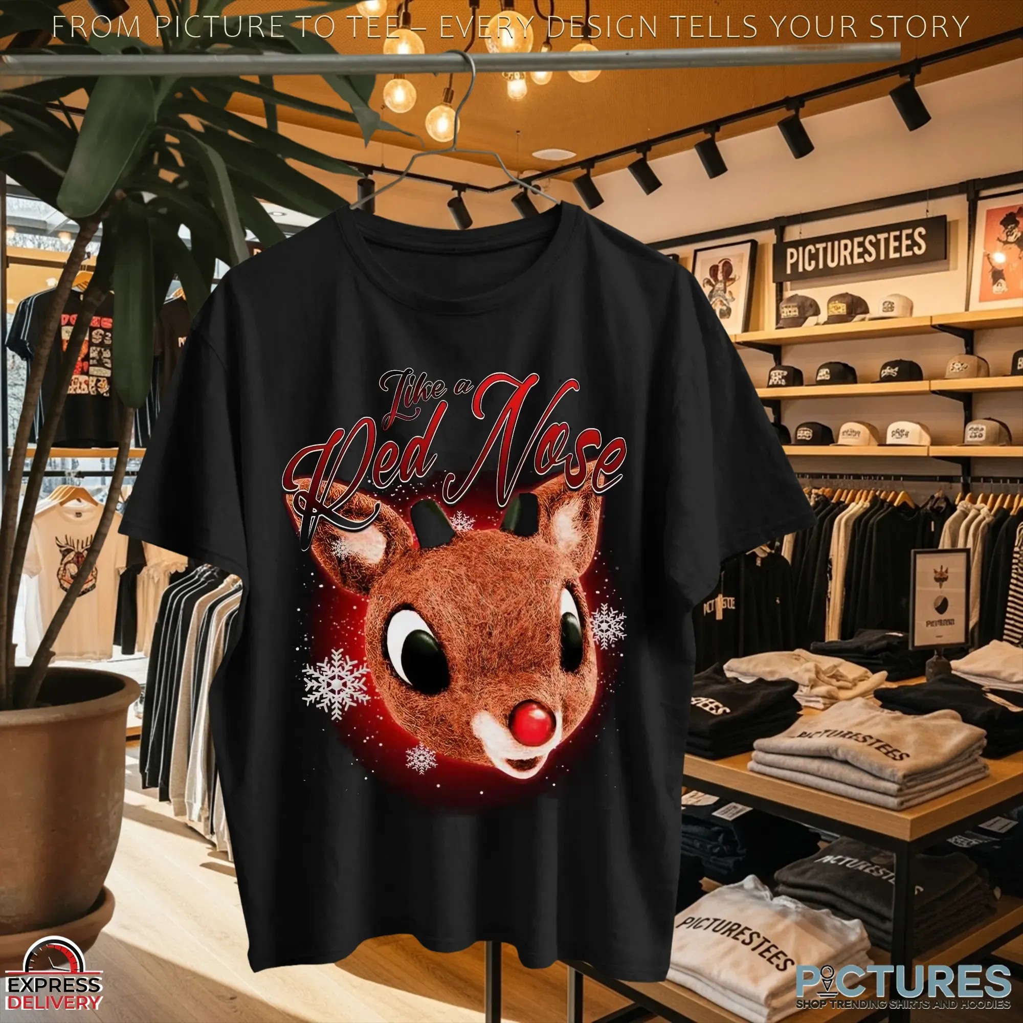 Rudolph The Red-nosed Reindeer Like A Red Nose Christmas T Shirt