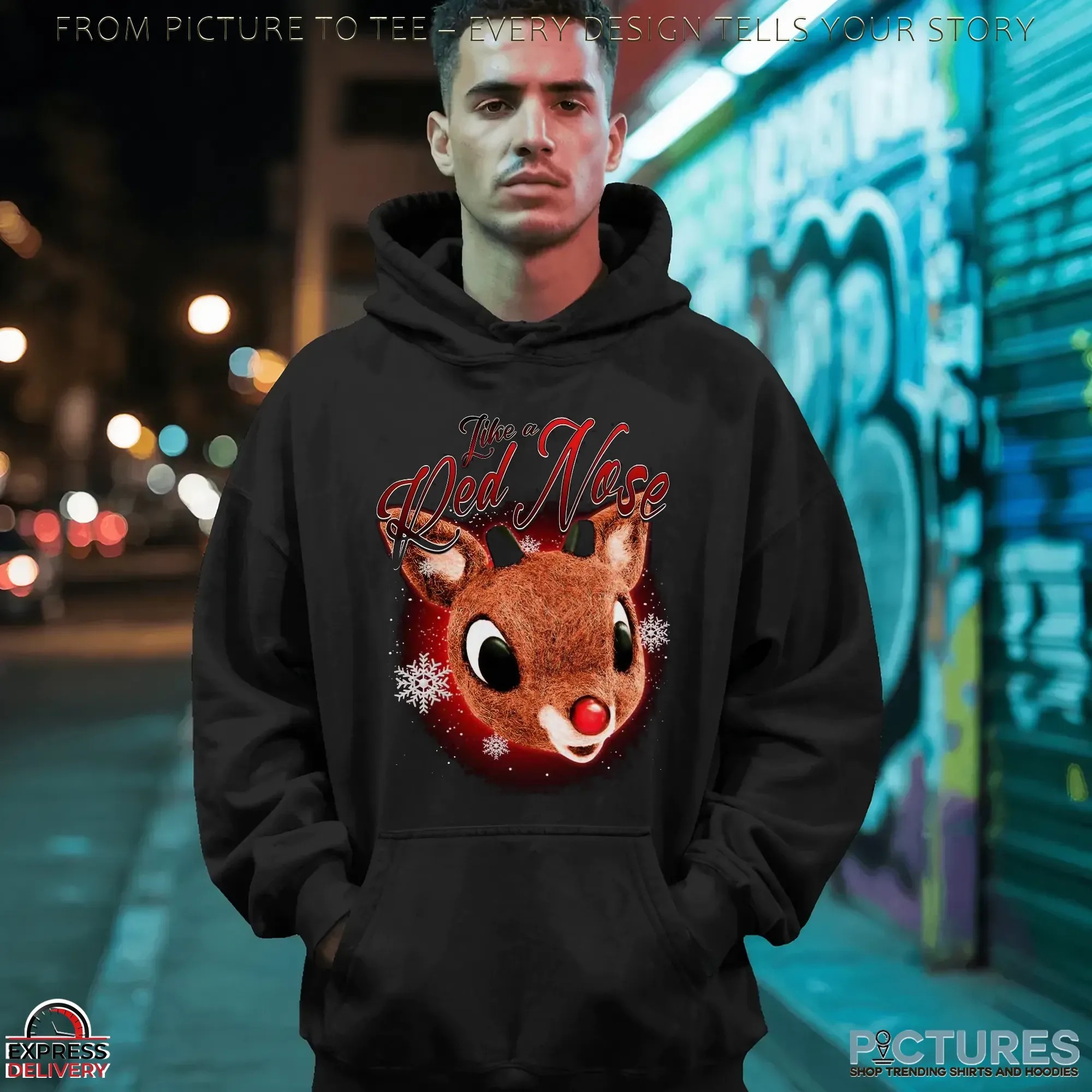 Rudolph The Red-nosed Reindeer Like A Red Nose Christmas T Shirt