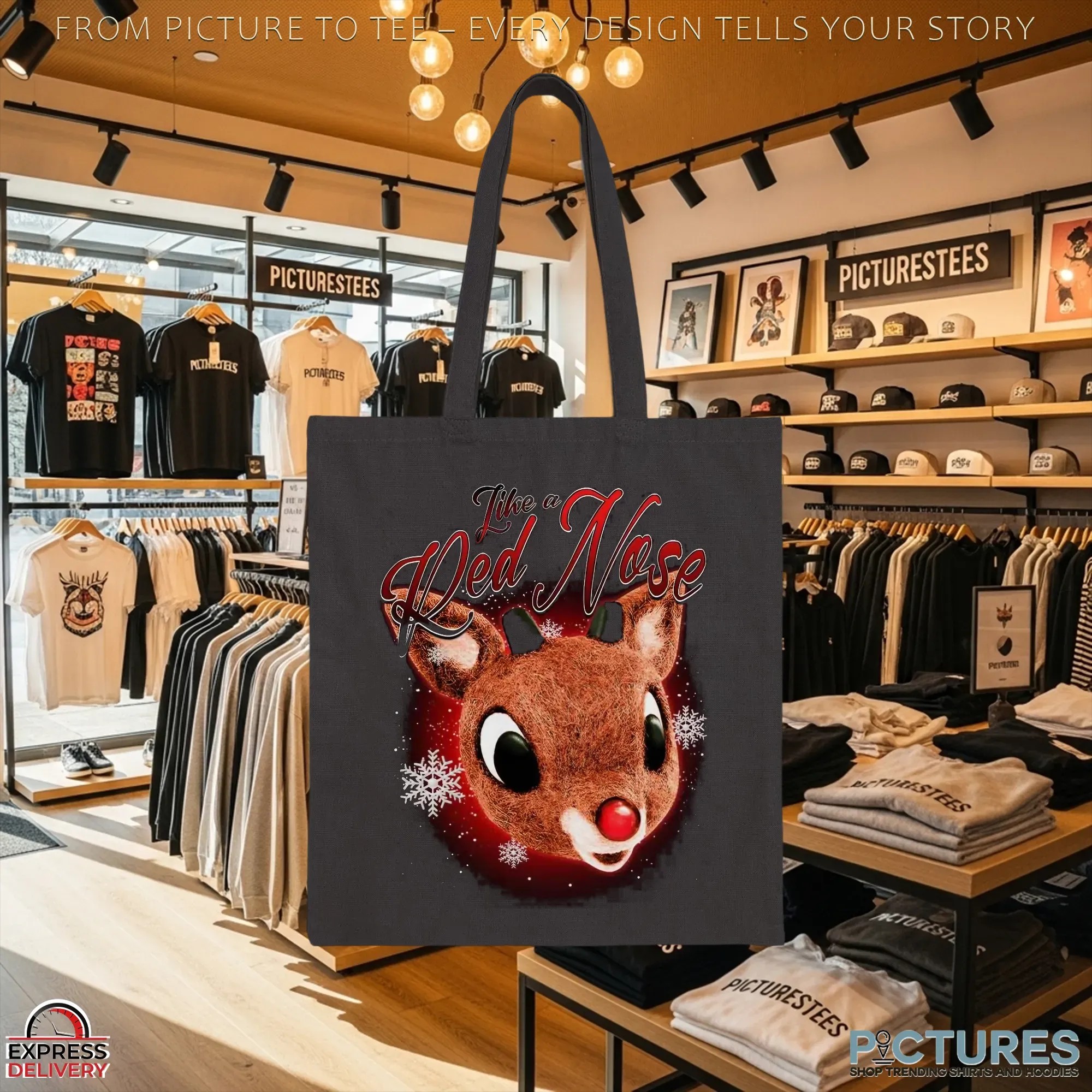 Rudolph The Red-nosed Reindeer Like A Red Nose Christmas T Shirt