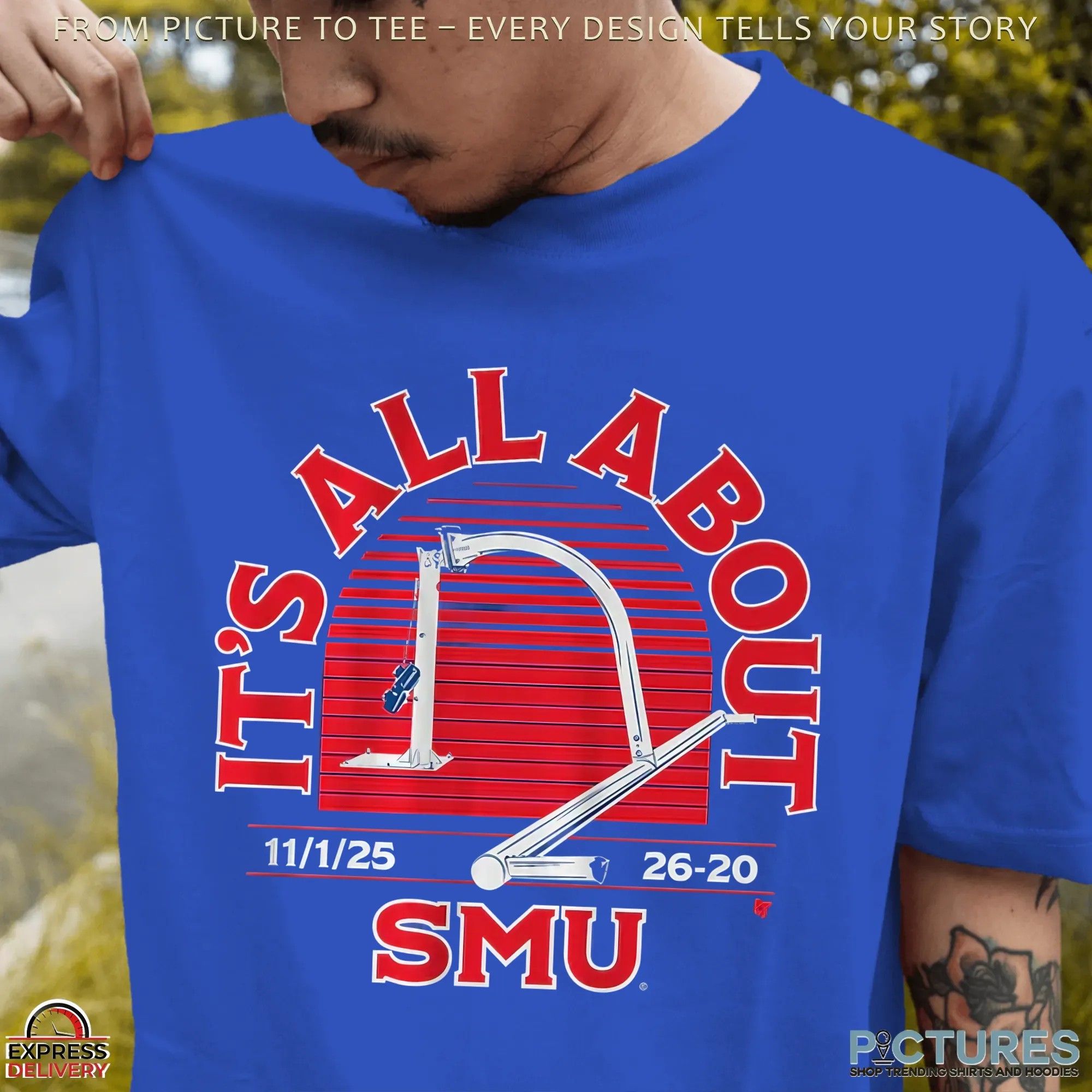 SMU Mustangs Football It's All About SMU T Shirt