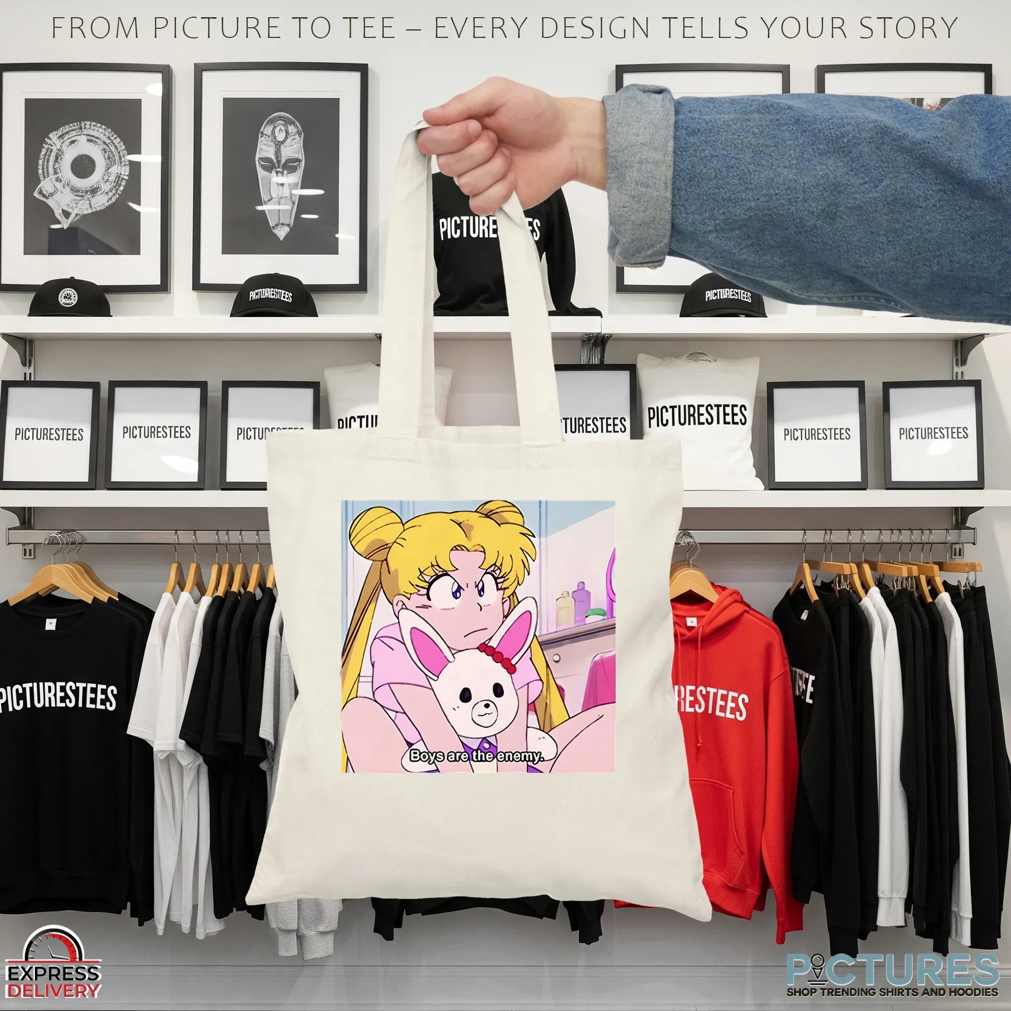 Sailor Moon Boys Are The Enemy Anime T Shirt Sailor Moon Boys Are The Enemy Anime T Shirt