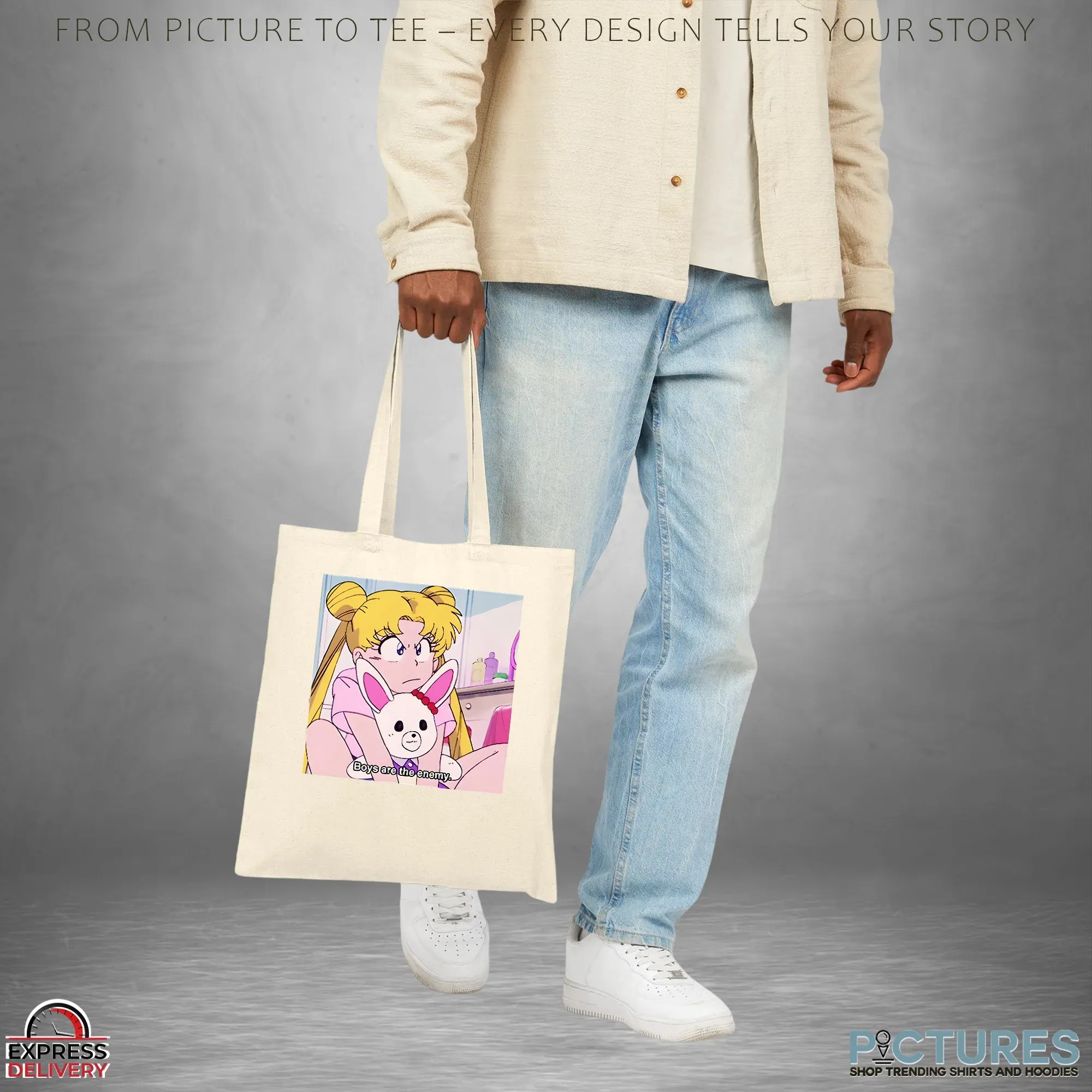 Sailor Moon Boys Are The Enemy Anime T Shirt Sailor Moon Boys Are The Enemy Anime T Shirt