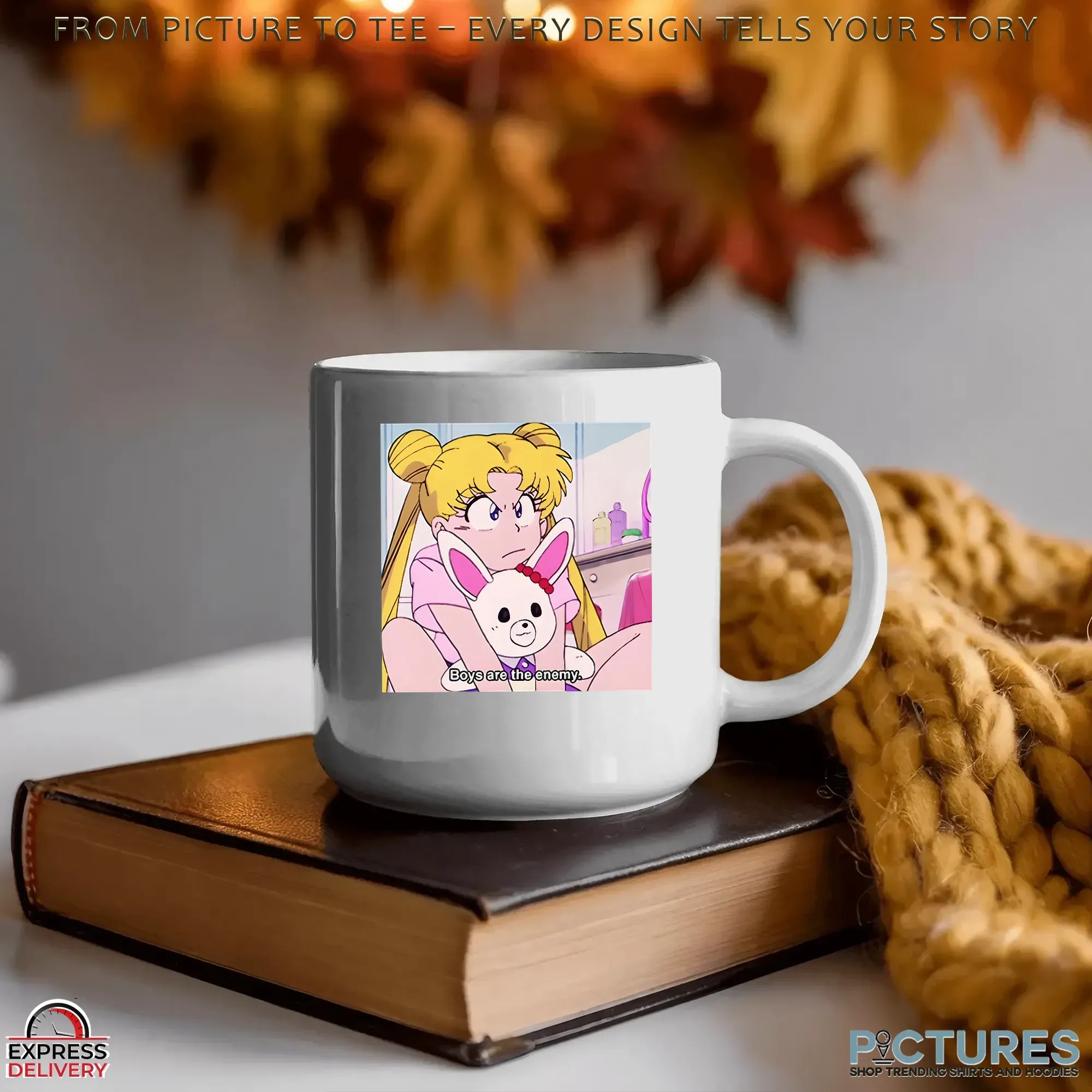 Sailor Moon Boys Are The Enemy Anime T Shirt Sailor Moon Boys Are The Enemy Anime T Shirt