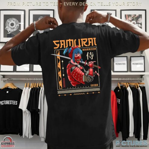 Samurai Loverites Warrior Graphic T Shirt