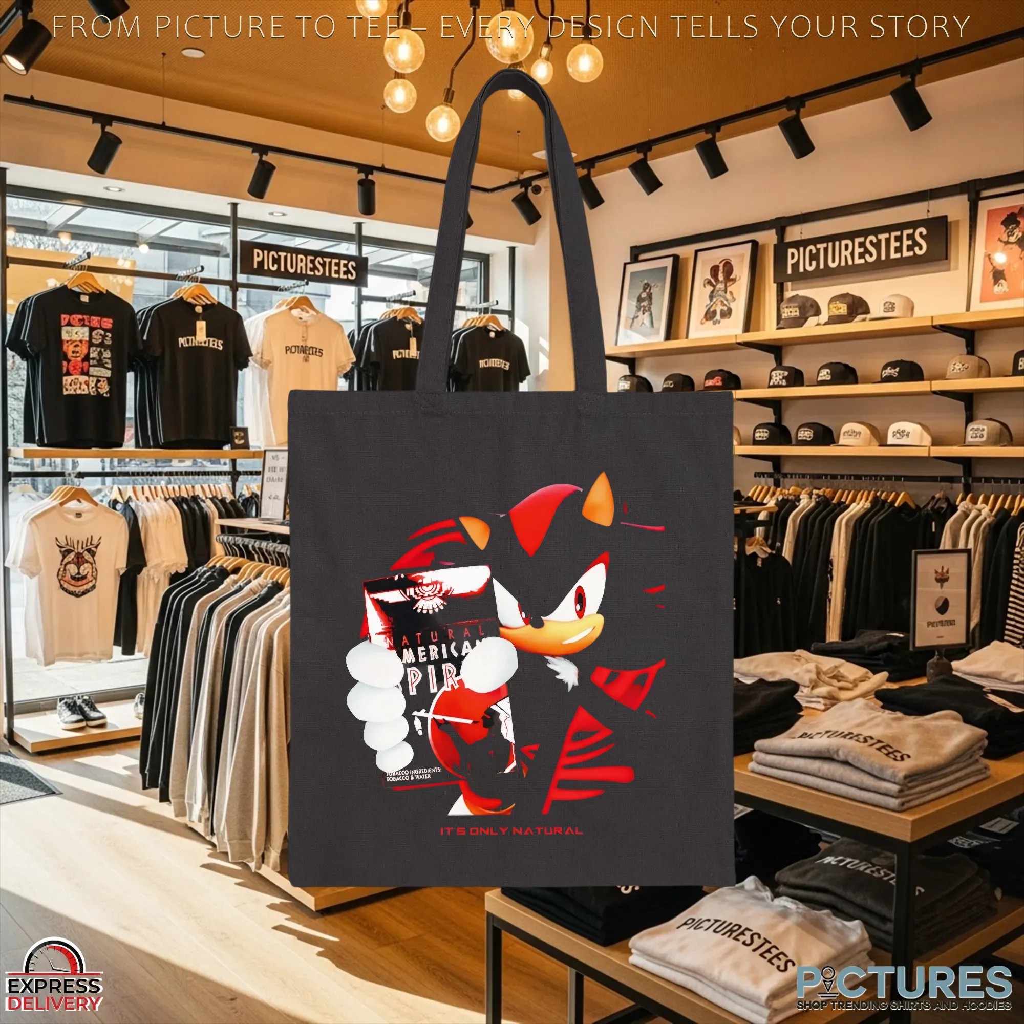 Shadow The Hedgehog Natural American Spirit Cigarette It’s Only Natural T Shirt