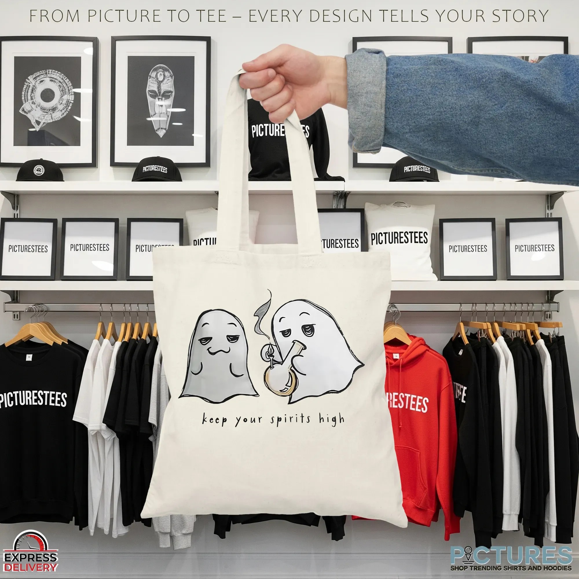 Smoking Ghost Keep Your Spirits High T Shirt Smoking Ghost Keep Your Spirits High T Shirt