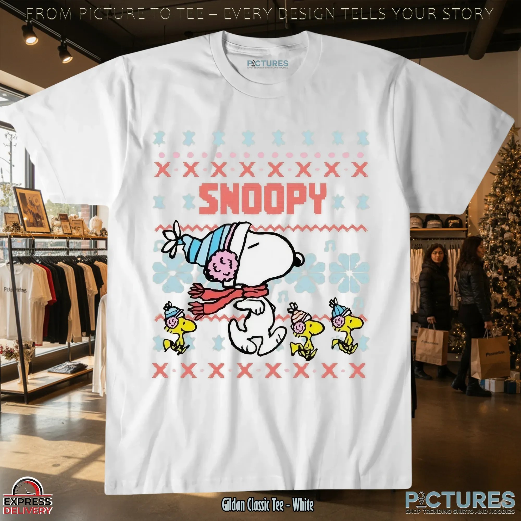 Snoopy And Woodstock Ugly Christmas T Shirt