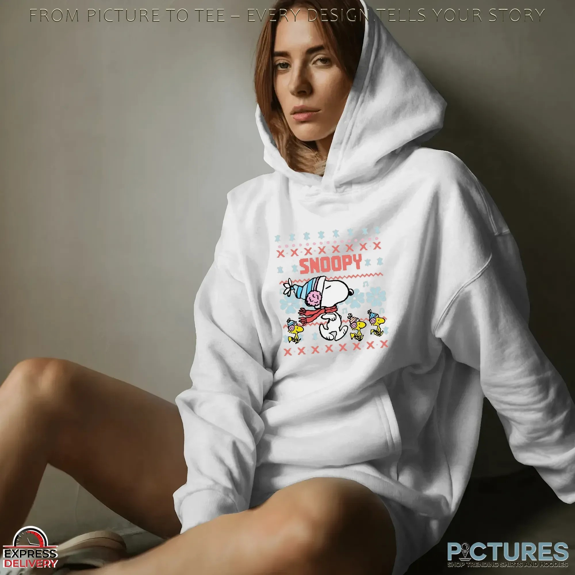 Snoopy And Woodstock Ugly Christmas T Shirt Snoopy And Woodstock Ugly Christmas T Shirt