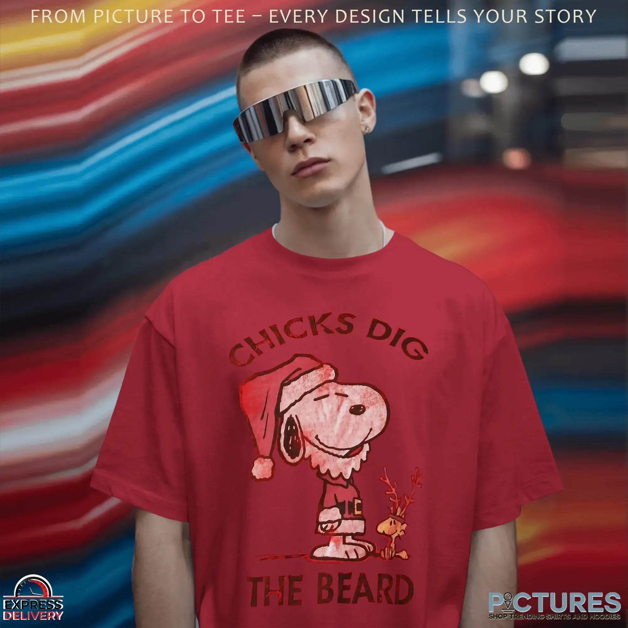 Snoopy Chicks Dig The Beard Christmas T Shirt Snoopy Chicks Dig The Beard Christmas T Shirt