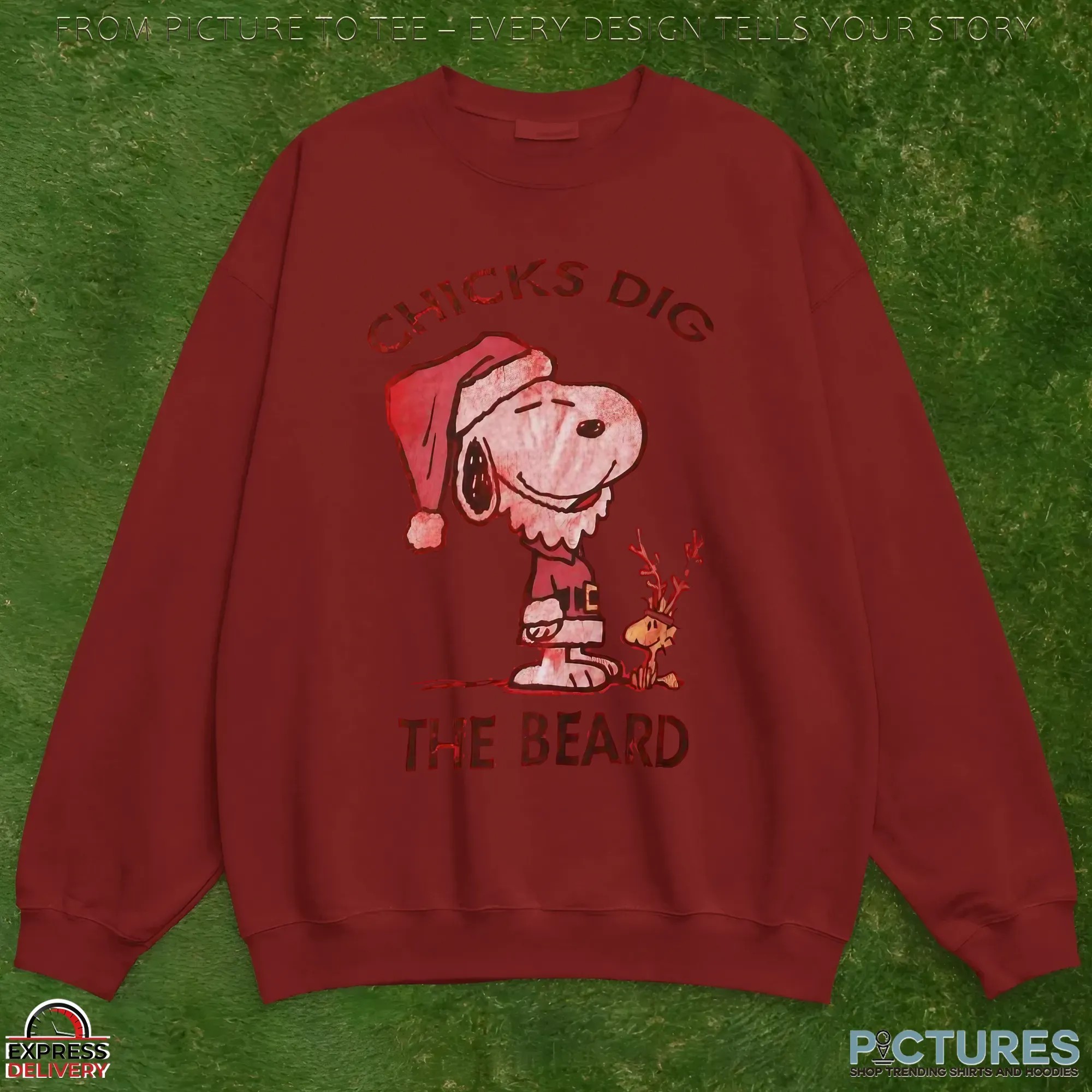 Snoopy Chicks Dig The Beard Christmas T Shirt Snoopy Chicks Dig The Beard Christmas T Shirt