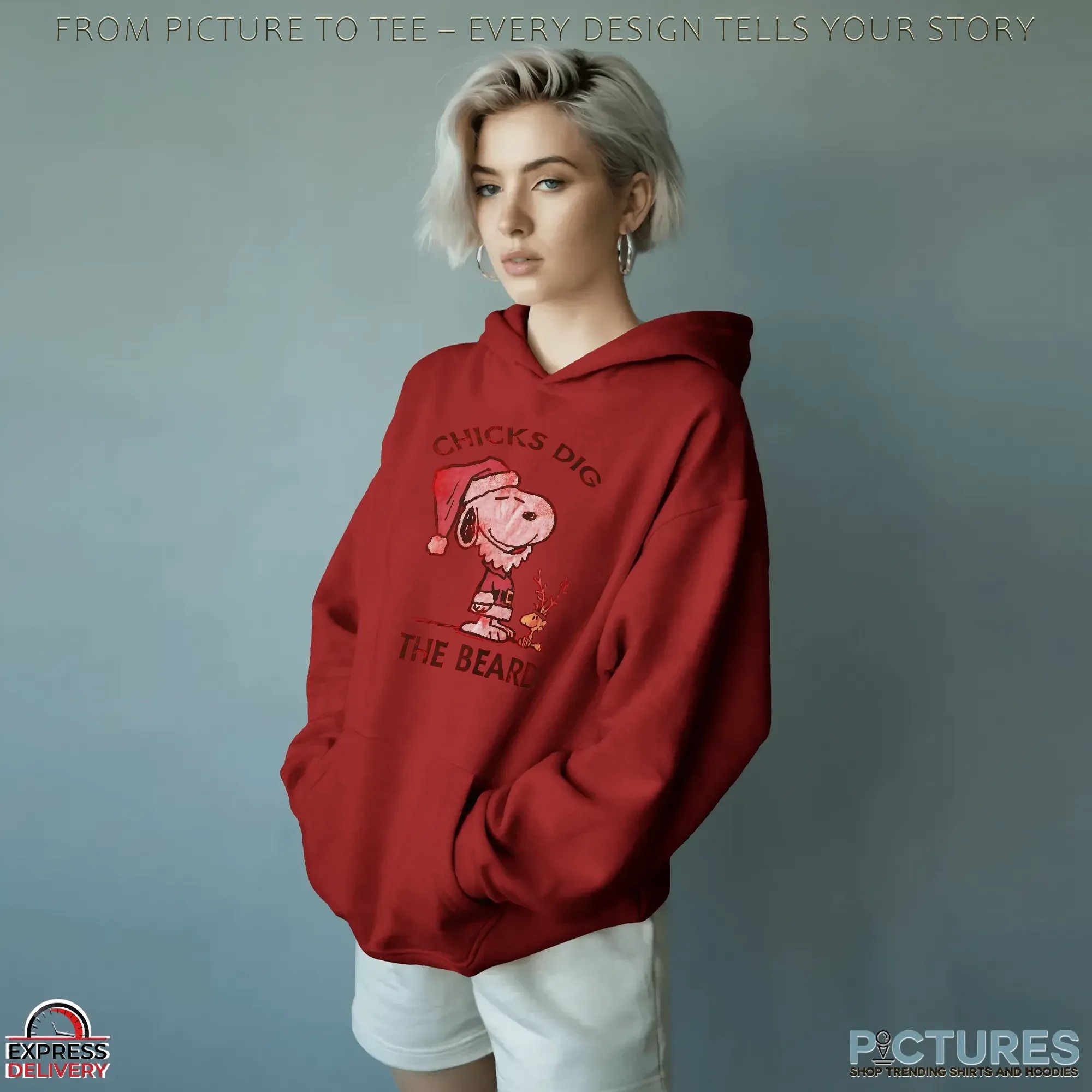 Snoopy Chicks Dig The Beard Christmas T Shirt Snoopy Chicks Dig The Beard Christmas T Shirt