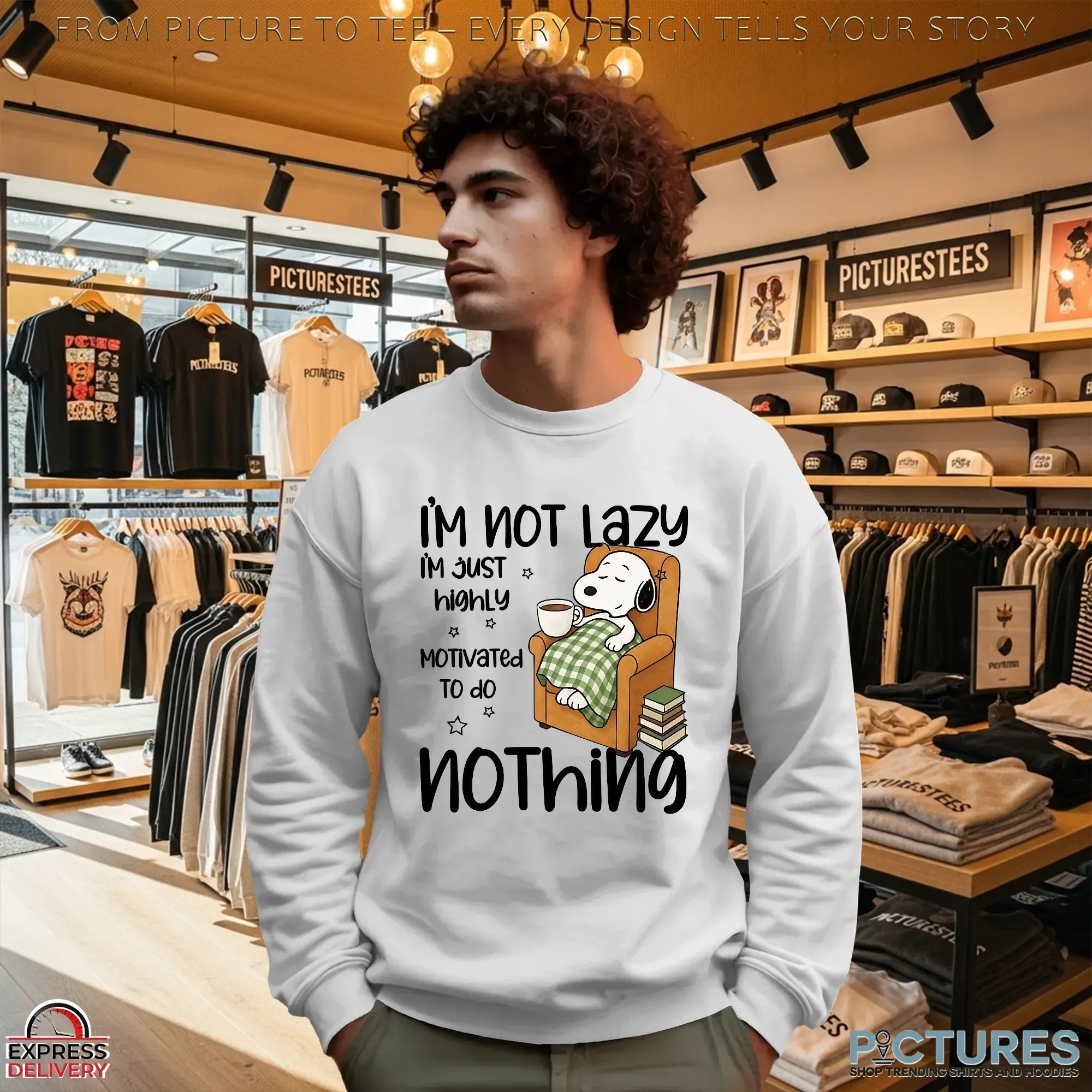 Snoopy I'm Not Lazy I'm Just Highly Motivated To Do Nothing Meme T Shirt