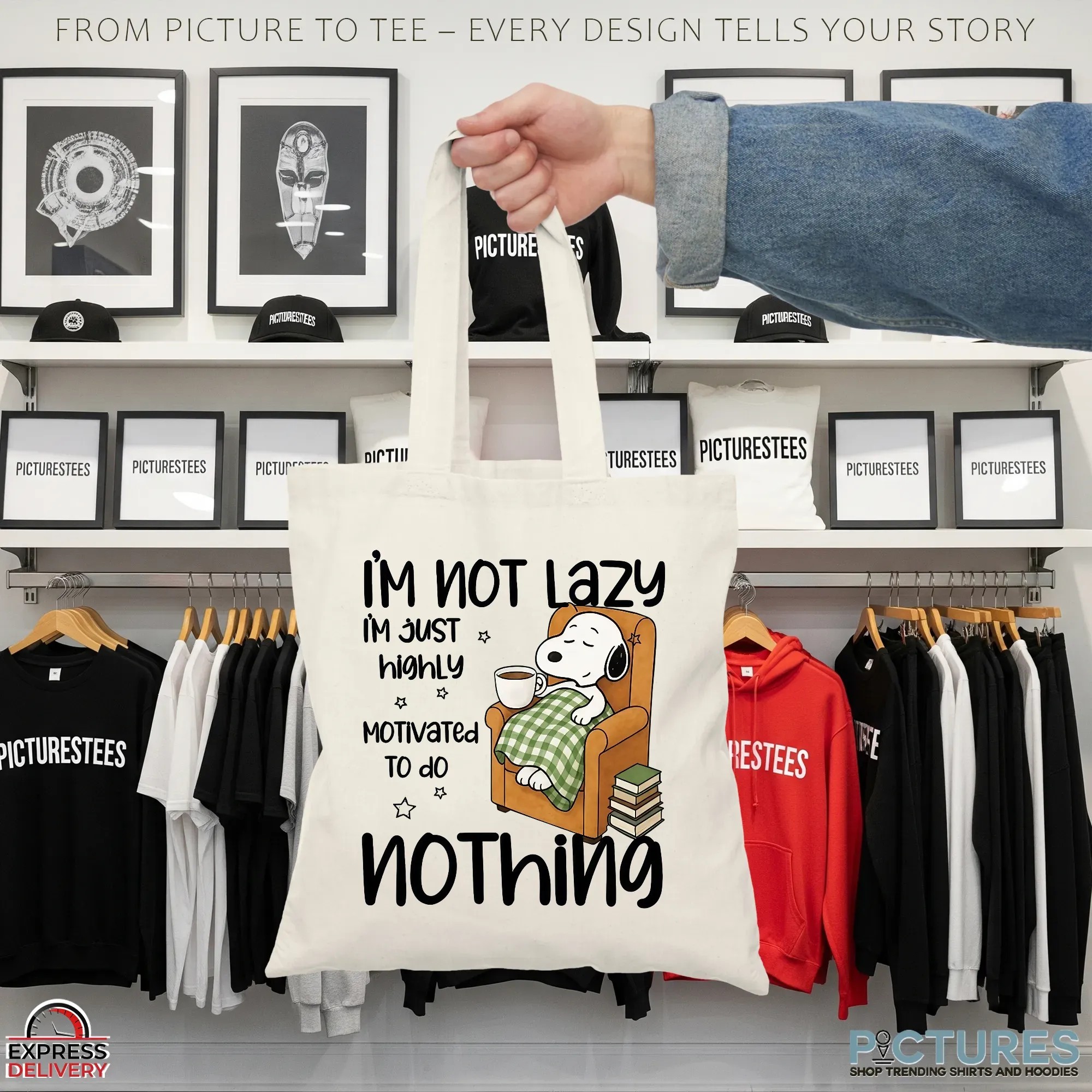 Snoopy I'm Not Lazy I'm Just Highly Motivated To Do Nothing Meme T Shirt