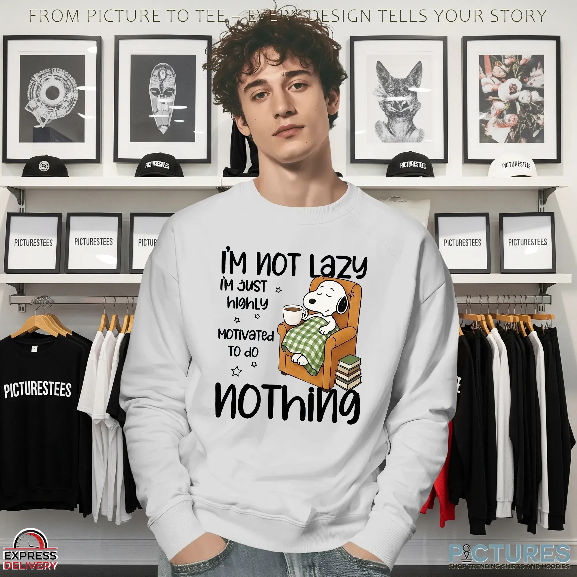 Snoopy I'm Not Lazy I'm Just Highly Motivated To Do Nothing Meme T Shirt