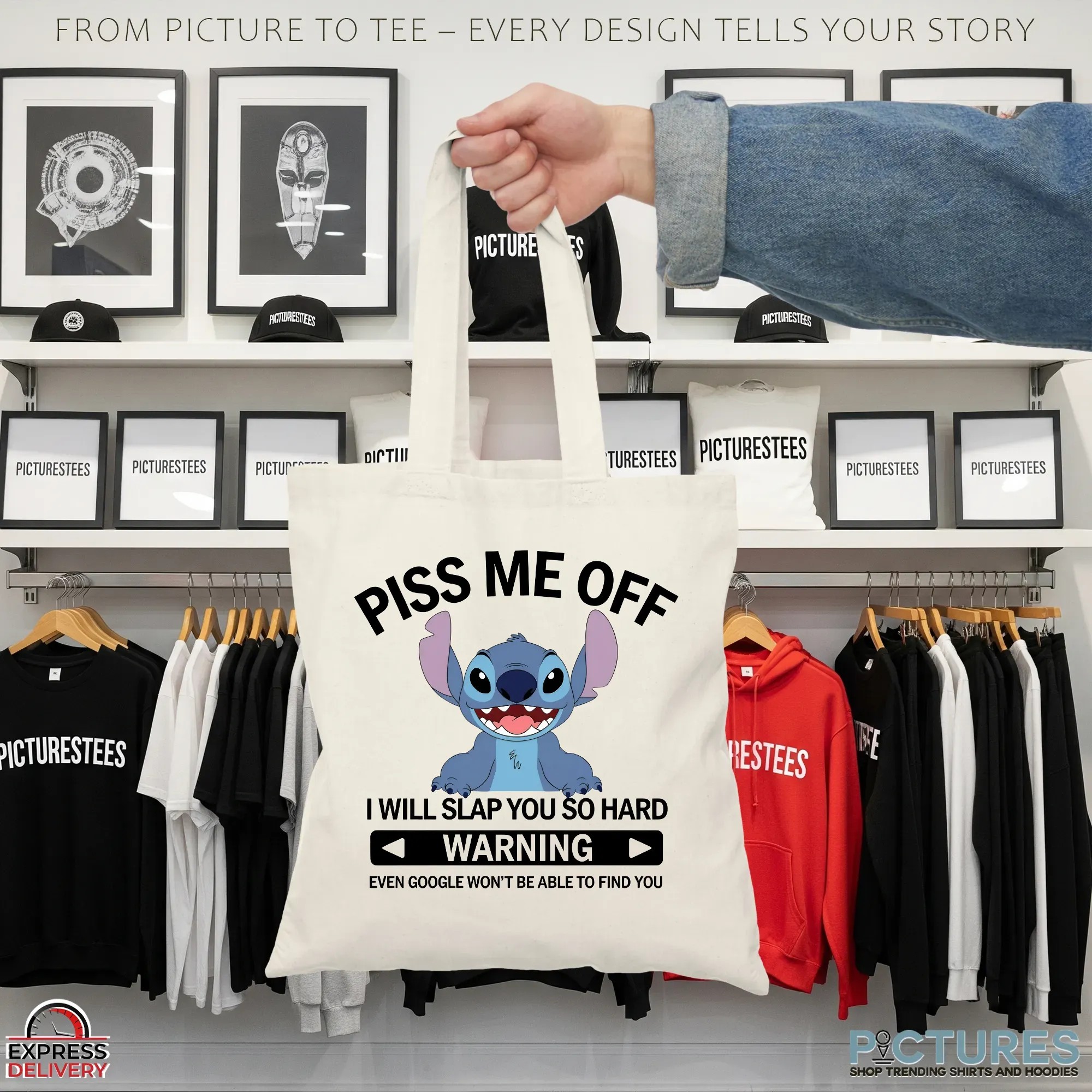 Stitch Piss Me Off I Will Slap You So Hard Warning Even Google Won't Be Able To Find You T Shirt