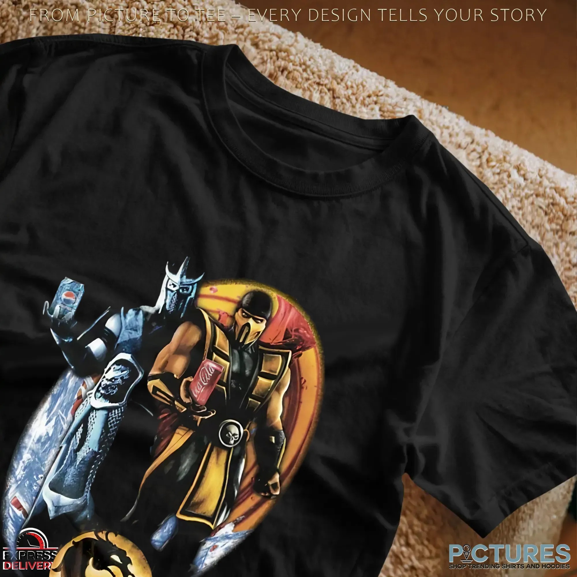 Sub-Zero Scorpion Mortal Kombat Coca Cola Vs Pepsi Mashup T Shirt Sub-Zero Scorpion Mortal Kombat Coca Cola Vs Pepsi Mashup T Shirt