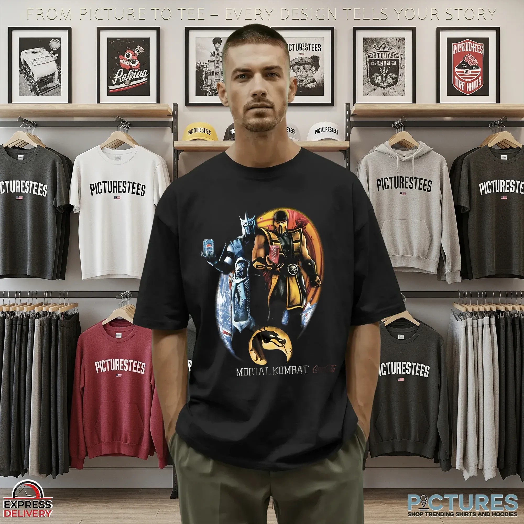 Sub-Zero Scorpion Mortal Kombat Coca Cola Vs Pepsi Mashup T Shirt Sub-Zero Scorpion Mortal Kombat Coca Cola Vs Pepsi Mashup T Shirt