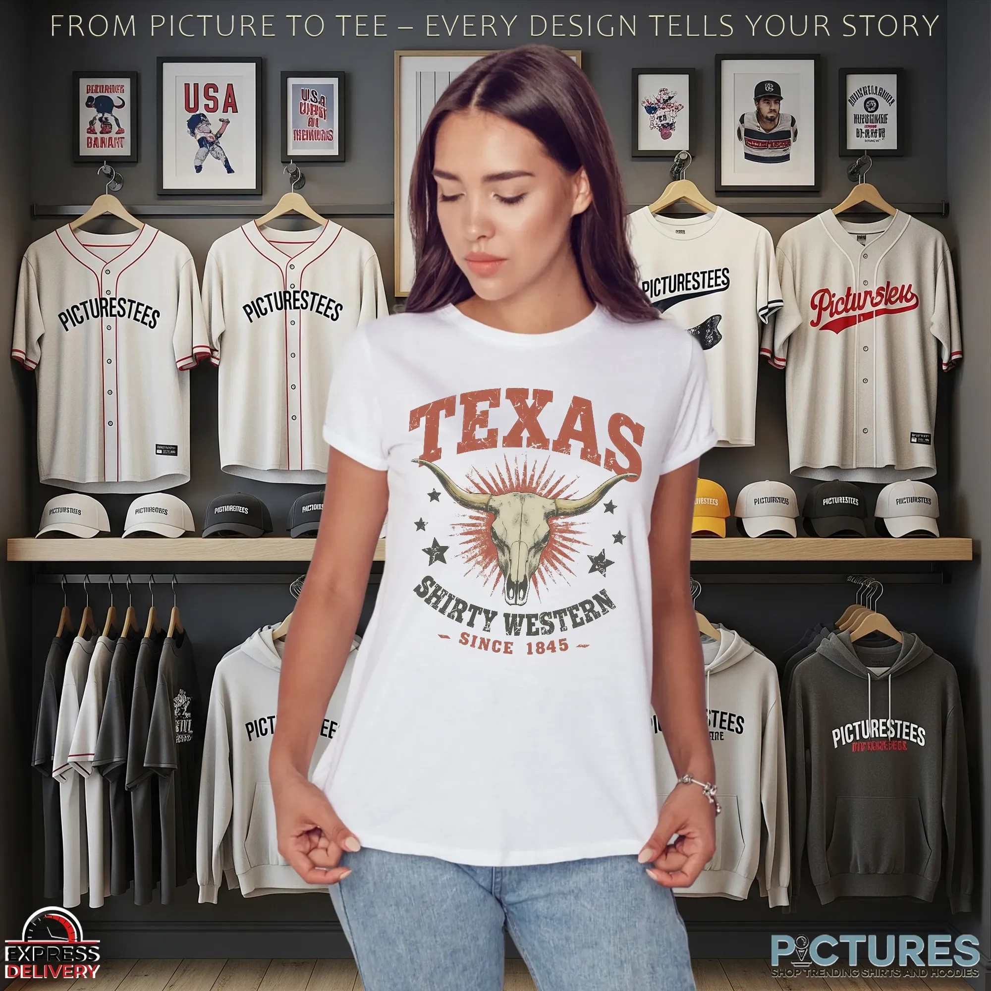Texas Shirty Western Since 1845 T Shirt Texas Shirty Western Since 1845 T Shirt