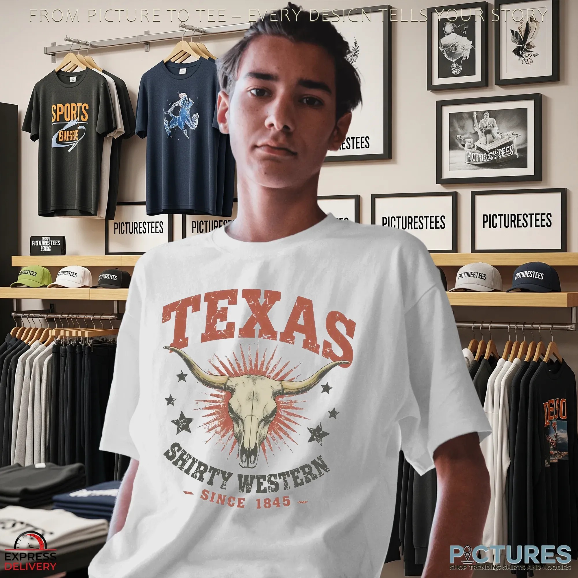 Texas Shirty Western Since 1845 T Shirt Texas Shirty Western Since 1845 T Shirt