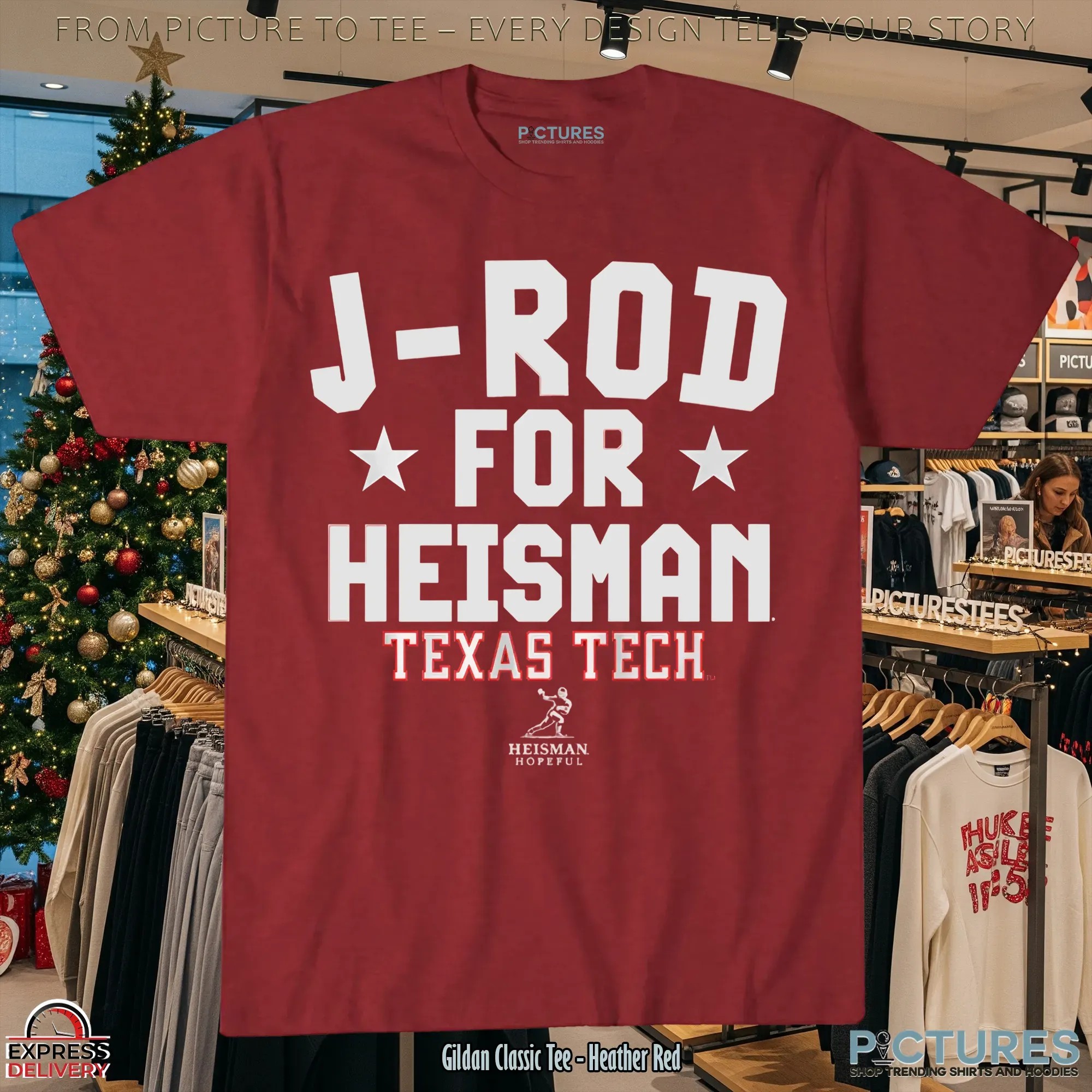 Texas Tech Raiders Football Jacob Rodriguez J-rod For Heisman T Shirt