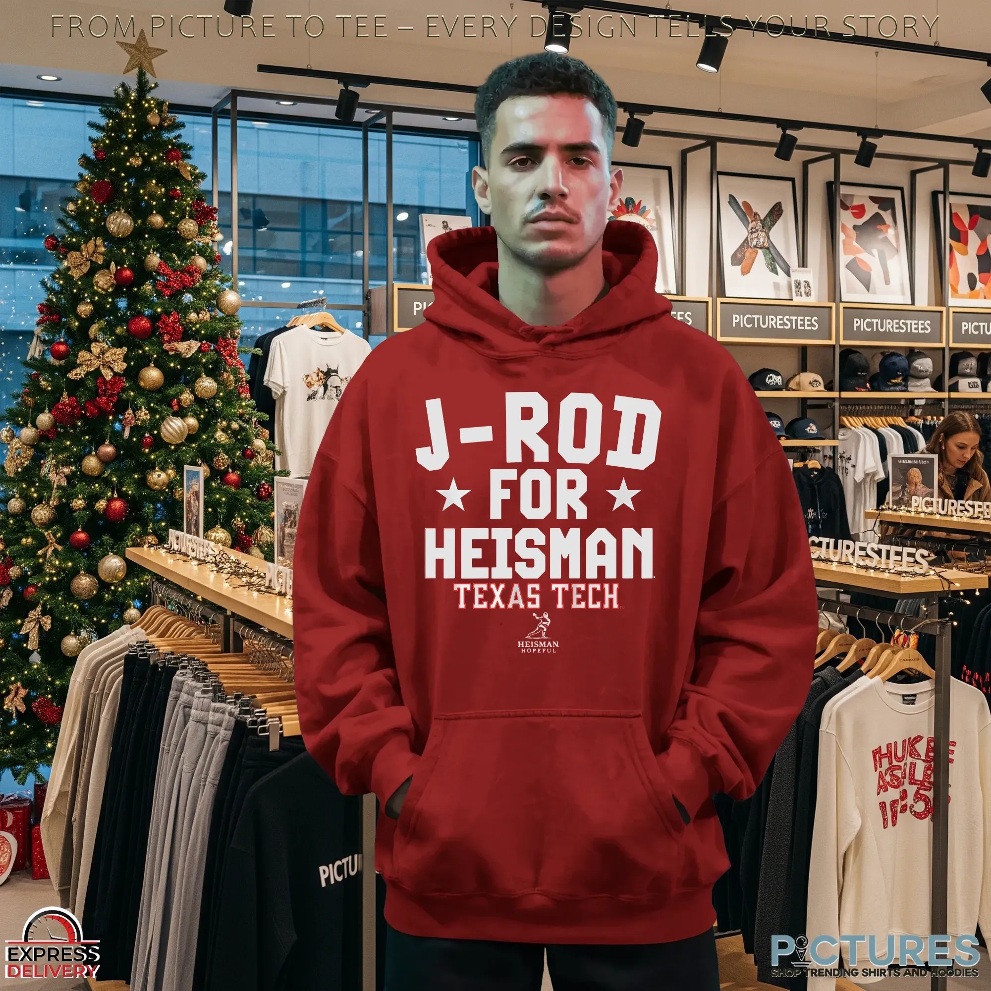 Texas Tech Raiders Football Jacob Rodriguez J-rod For Heisman T Shirt