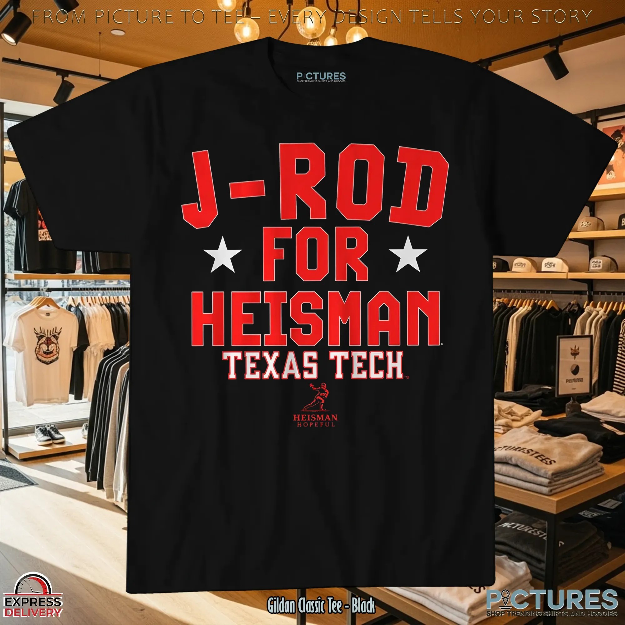 Texas Tech Raiders Football Jacob Rodriguez J-rod For Heisman T Shirt