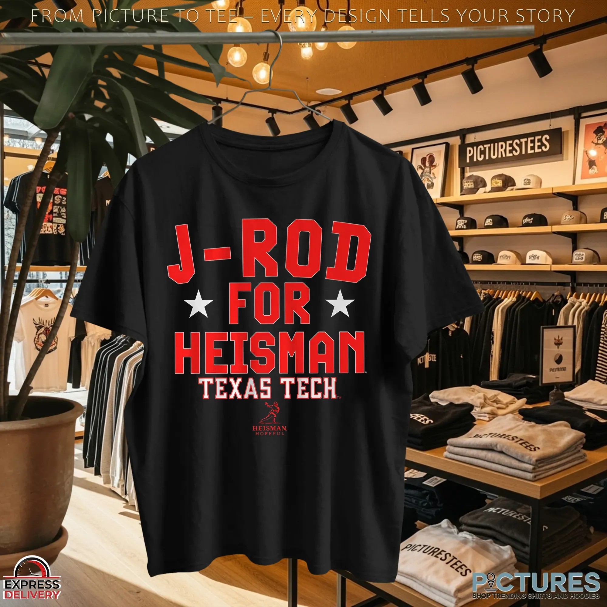 Texas Tech Raiders Football Jacob Rodriguez J-rod For Heisman T Shirt