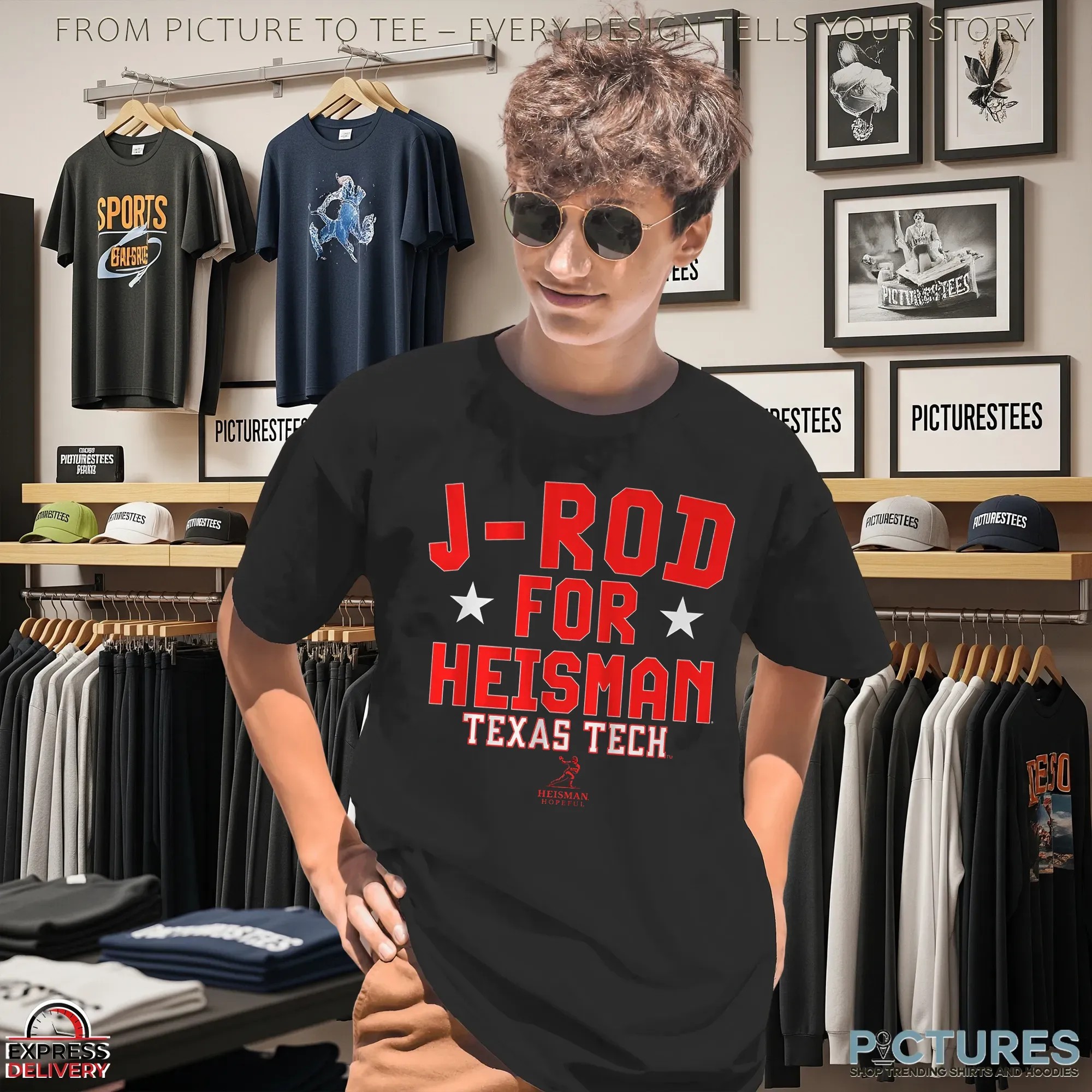 Texas Tech Raiders Football Jacob Rodriguez J-rod For Heisman T Shirt