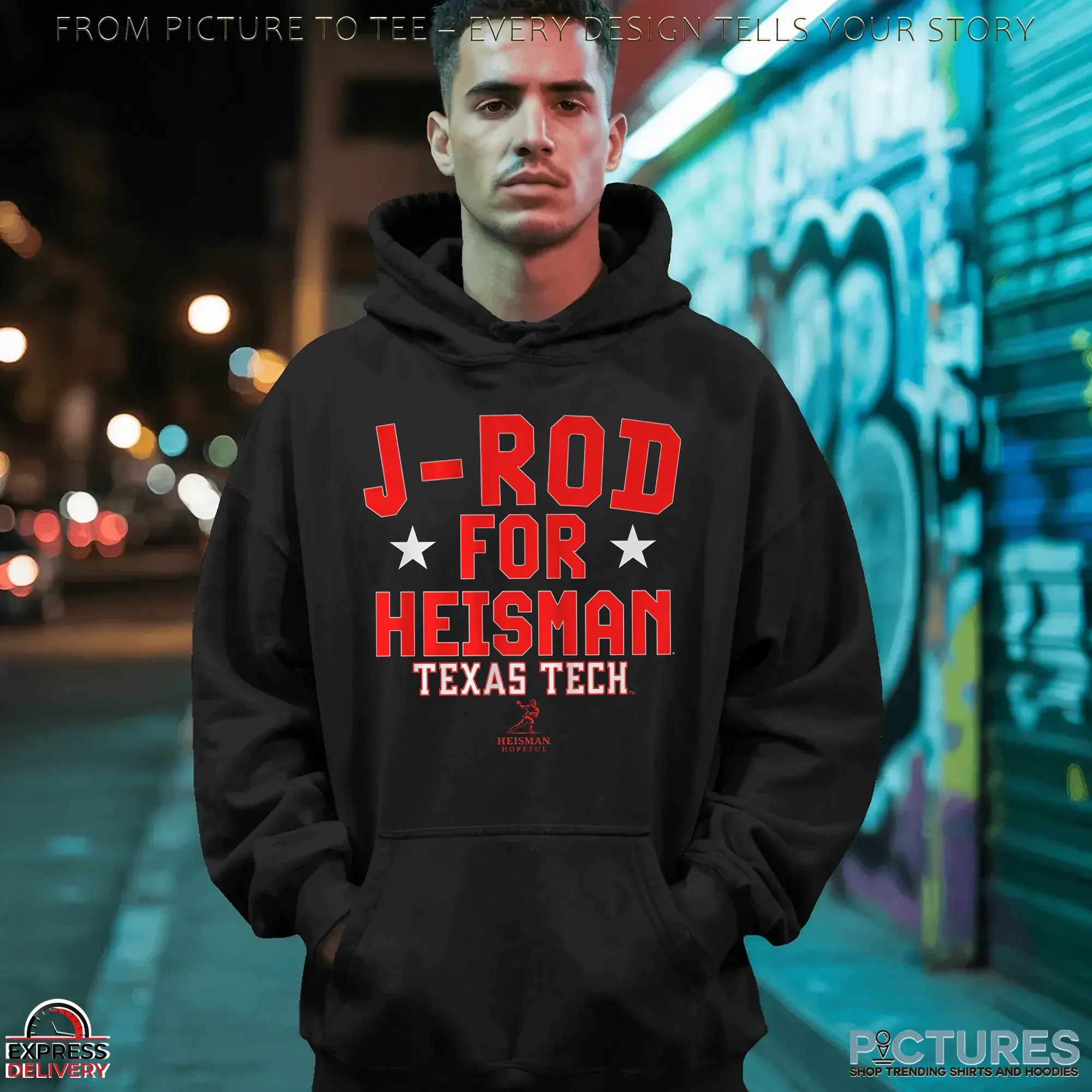 Texas Tech Raiders Football Jacob Rodriguez J-rod For Heisman T Shirt