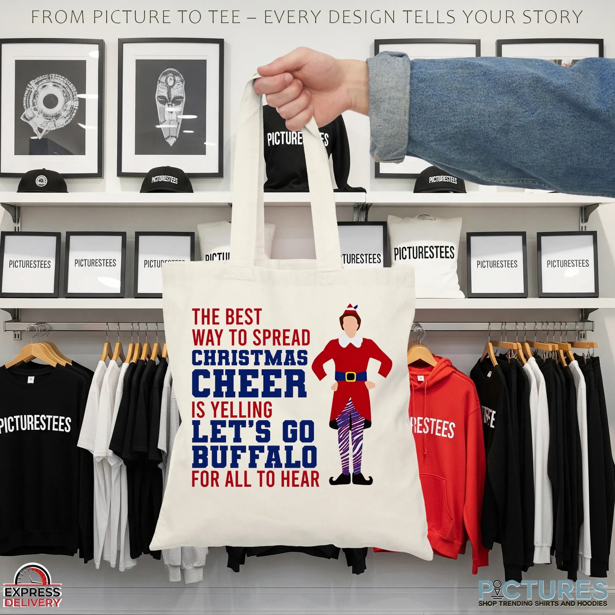 The Best Way To Spread Christmas Cheer Is Yelling Let's Go Buffalo For All To Hear Football Fan T Shirt The Best Way To Spread Christmas Cheer Is Yelling Let's Go Buffalo For All To Hear Football Fan T Shirt