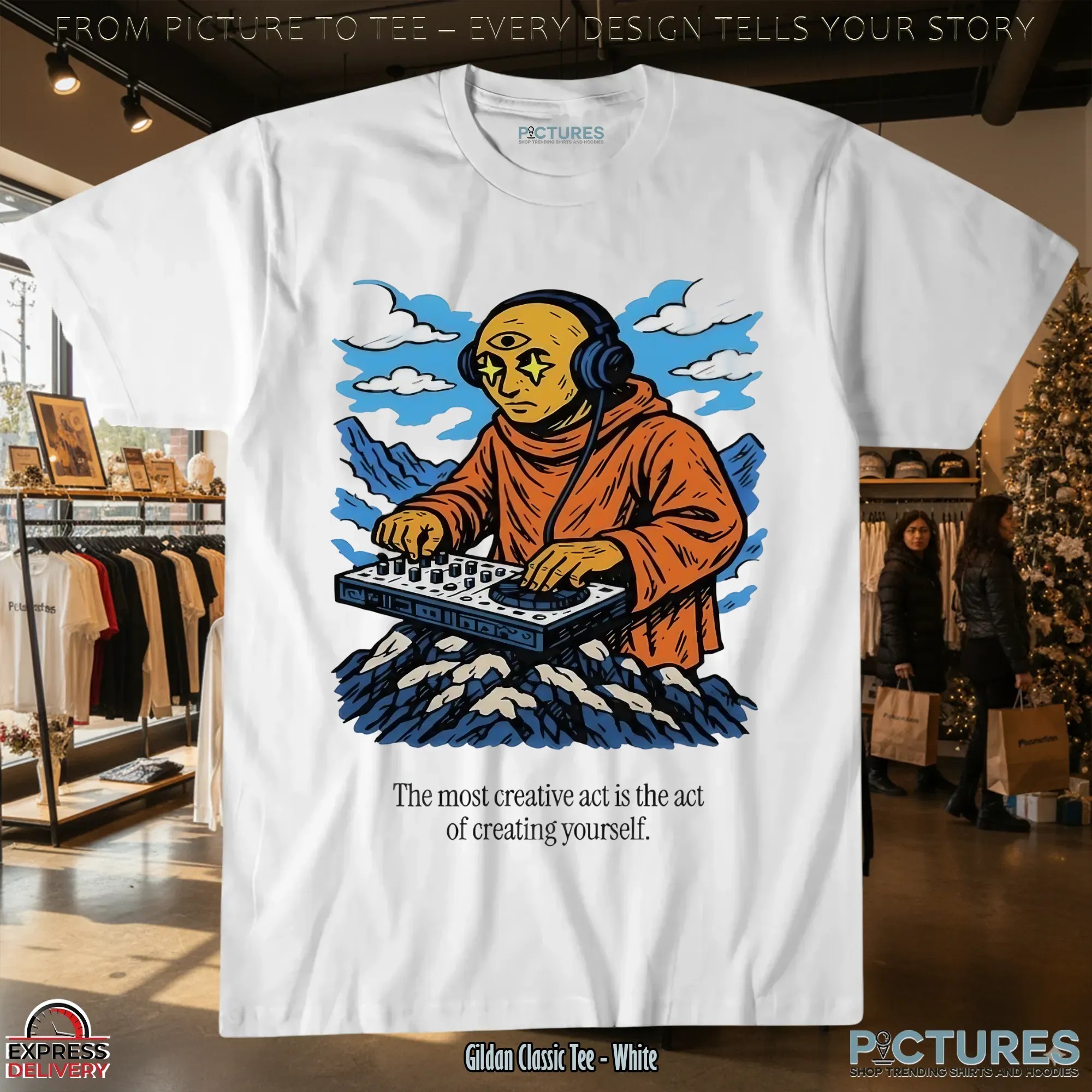 Third Eye Kingdom The Most Creative Act Is The Act Of Creating Yourself T Shirt