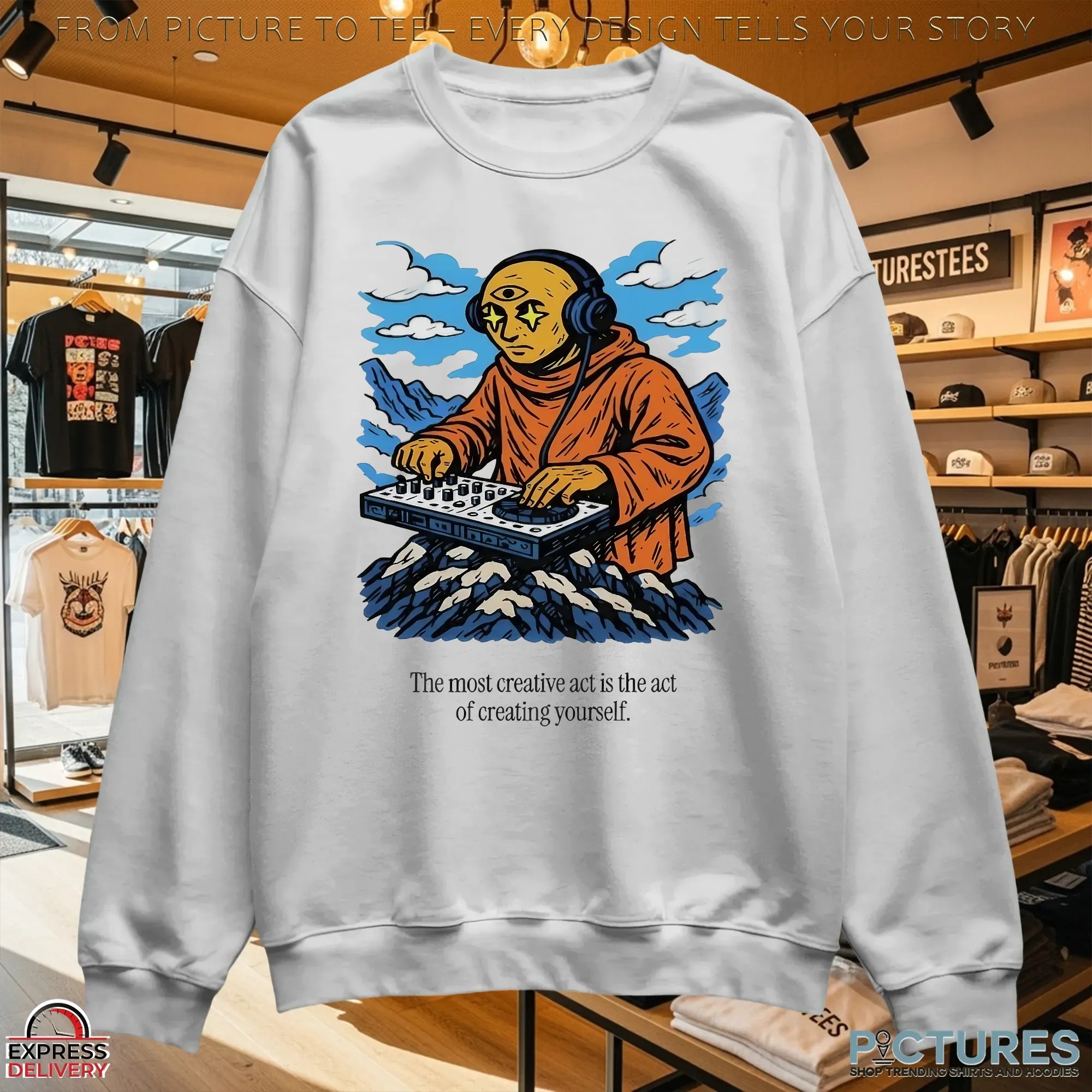 Third Eye Kingdom The Most Creative Act Is The Act Of Creating Yourself T Shirt Third Eye Kingdom The Most Creative Act Is The Act Of Creating Yourself T Shirt