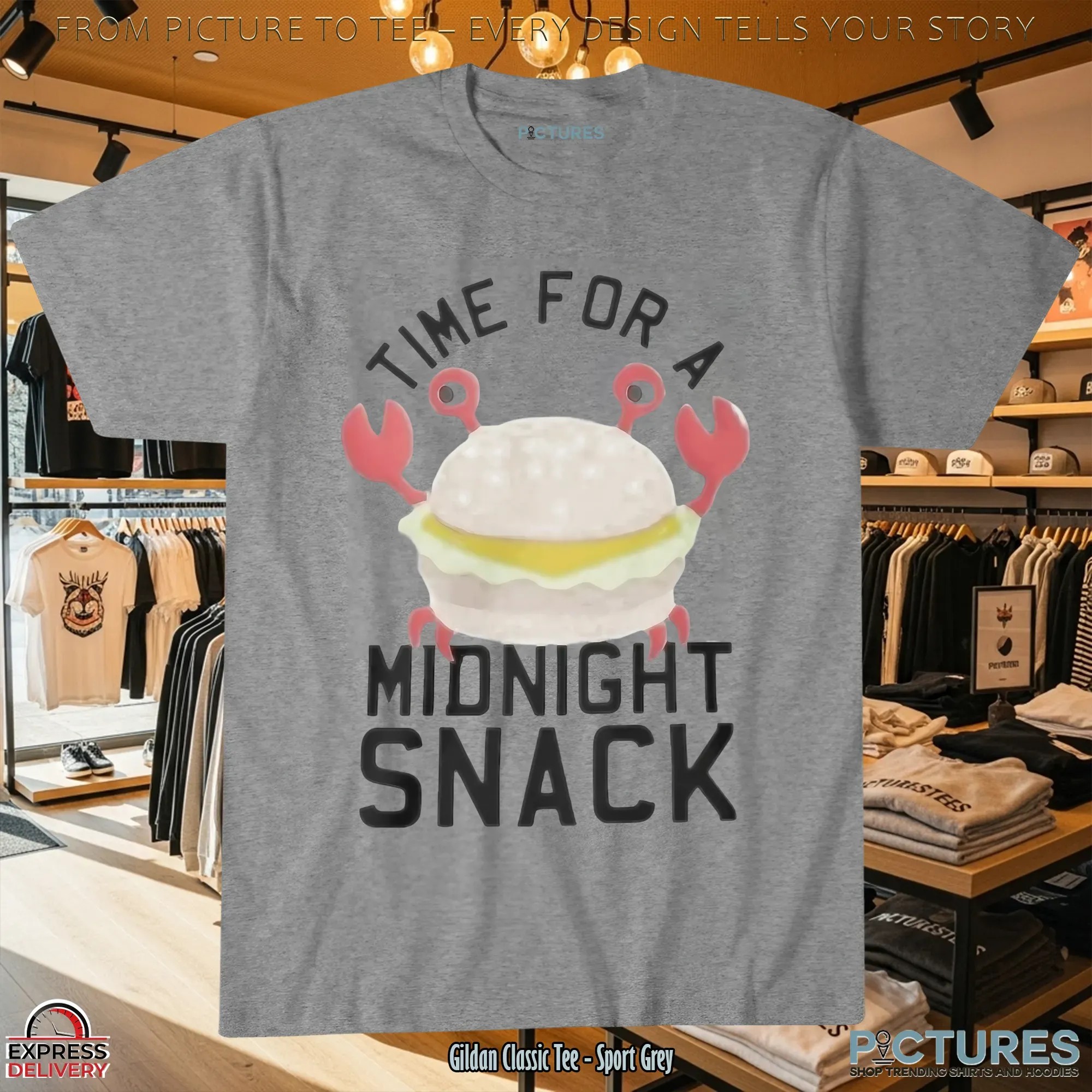 Time For A Midnight Snack Crab T Shirt