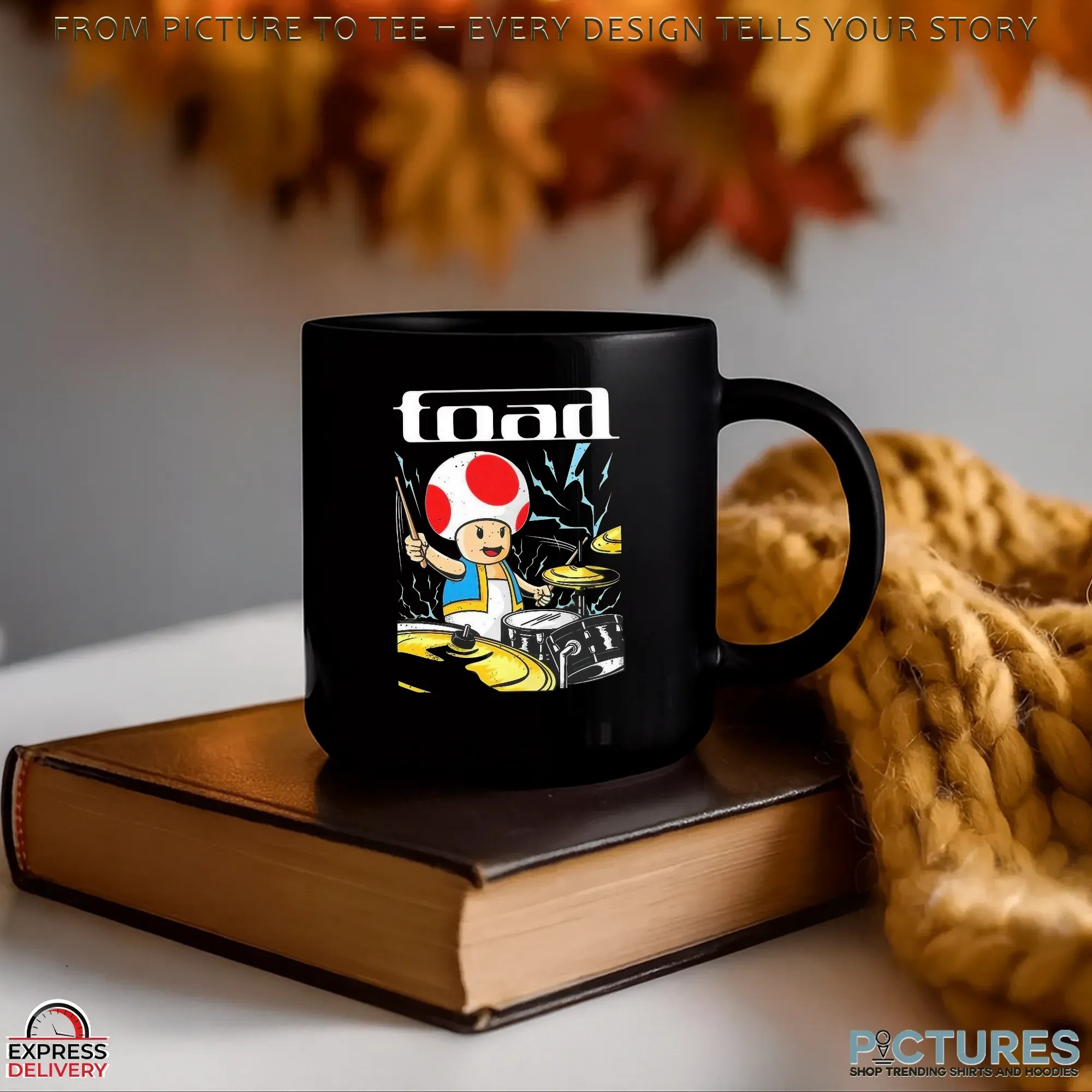 Toad Tool Band Drummer Graphic T Shirt Toad Tool Band Drummer Graphic T Shirt