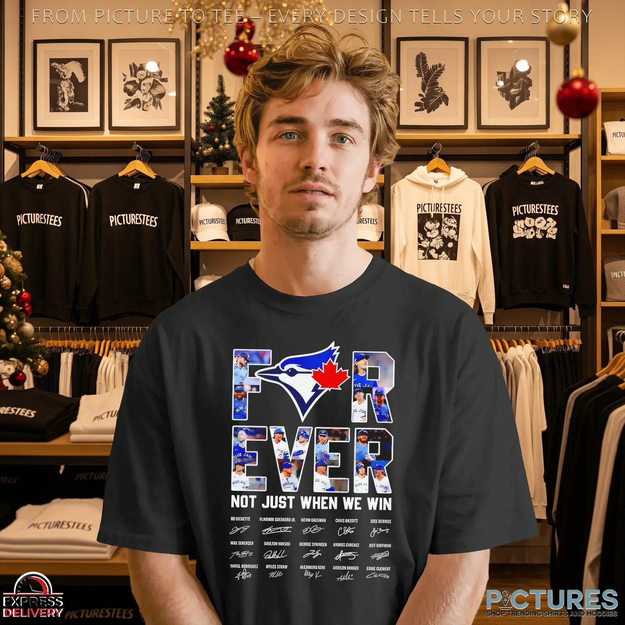 Toronto Blue Jays Forever Not Just When We Win Team Signatures T Shirt Toronto Blue Jays Forever Not Just When We Win Team Signatures T Shirt