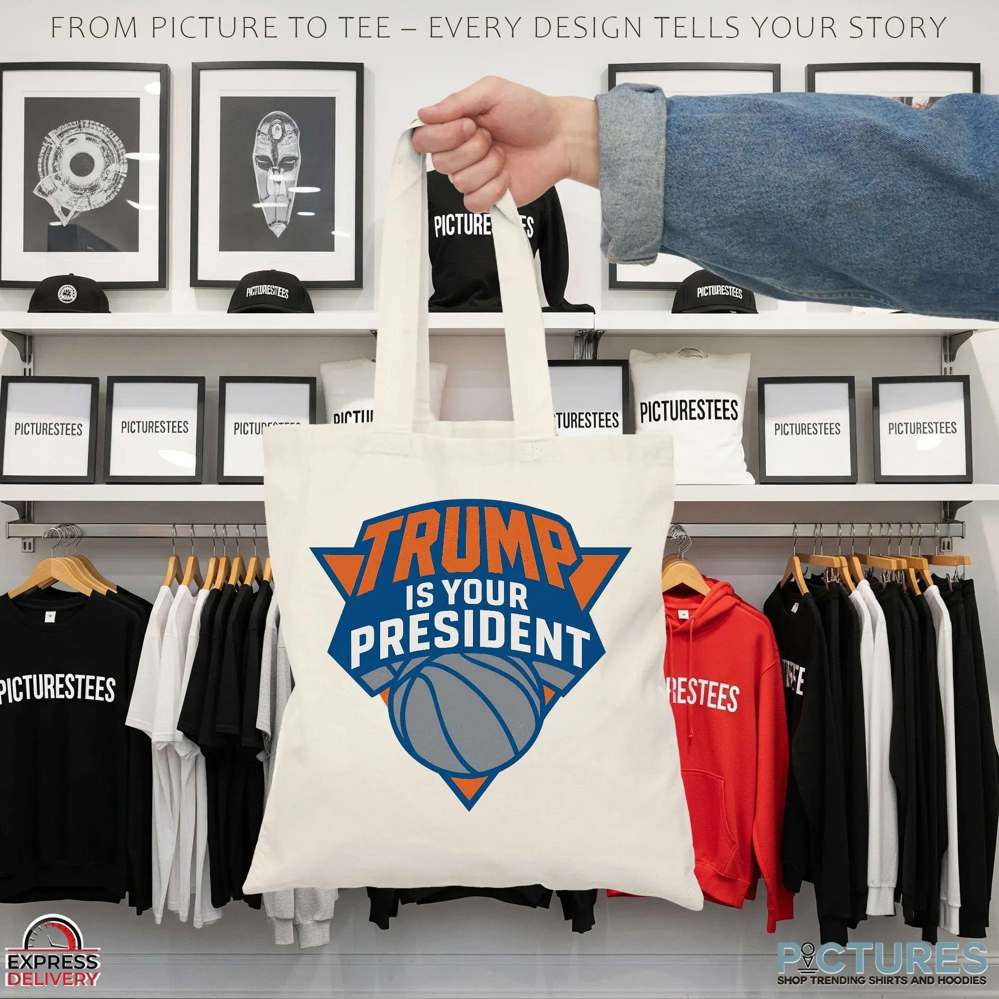 Trump Is Your President New York Knicks Parody Logo T Shirt