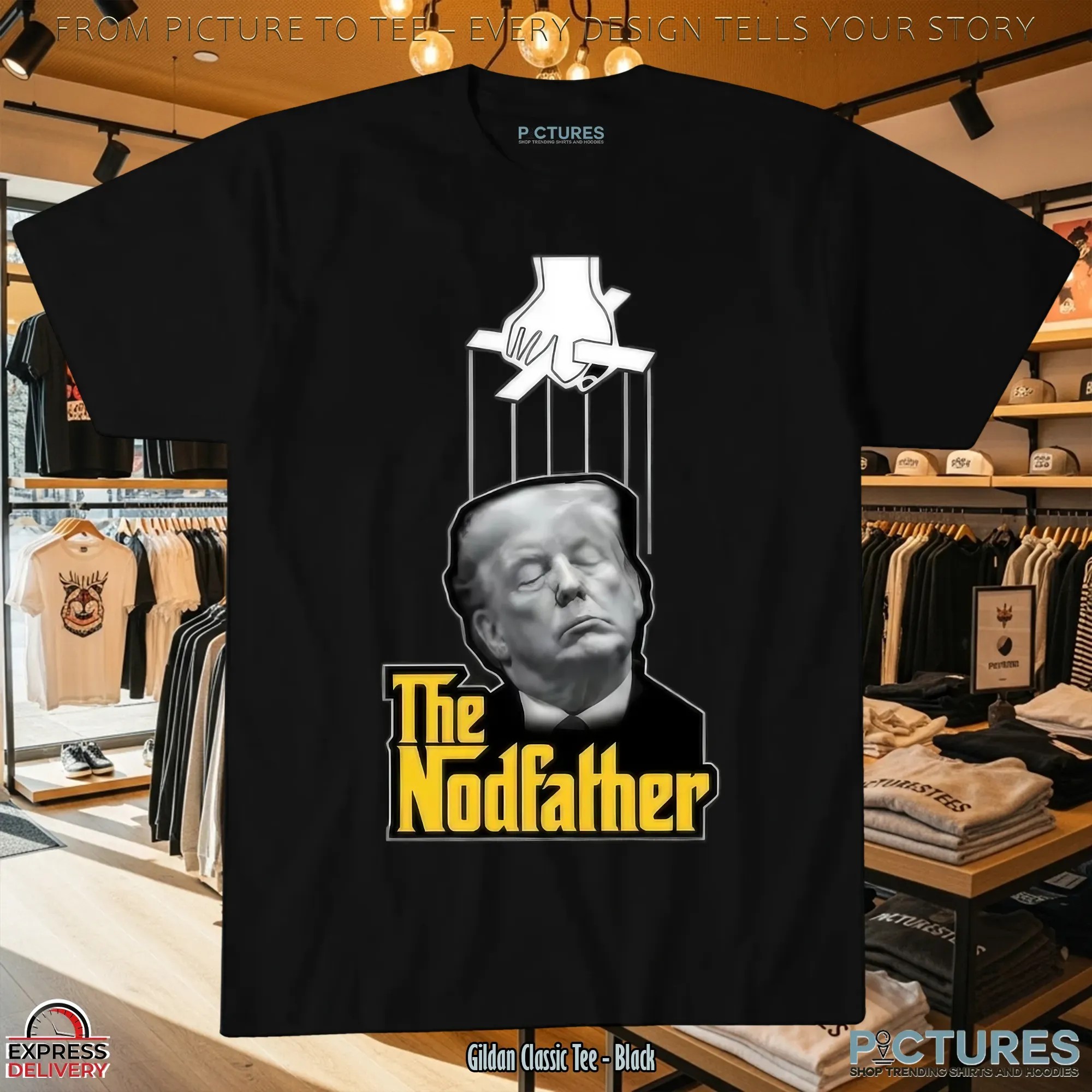 Trump Sleeping The Nodfather Parody T Shirt